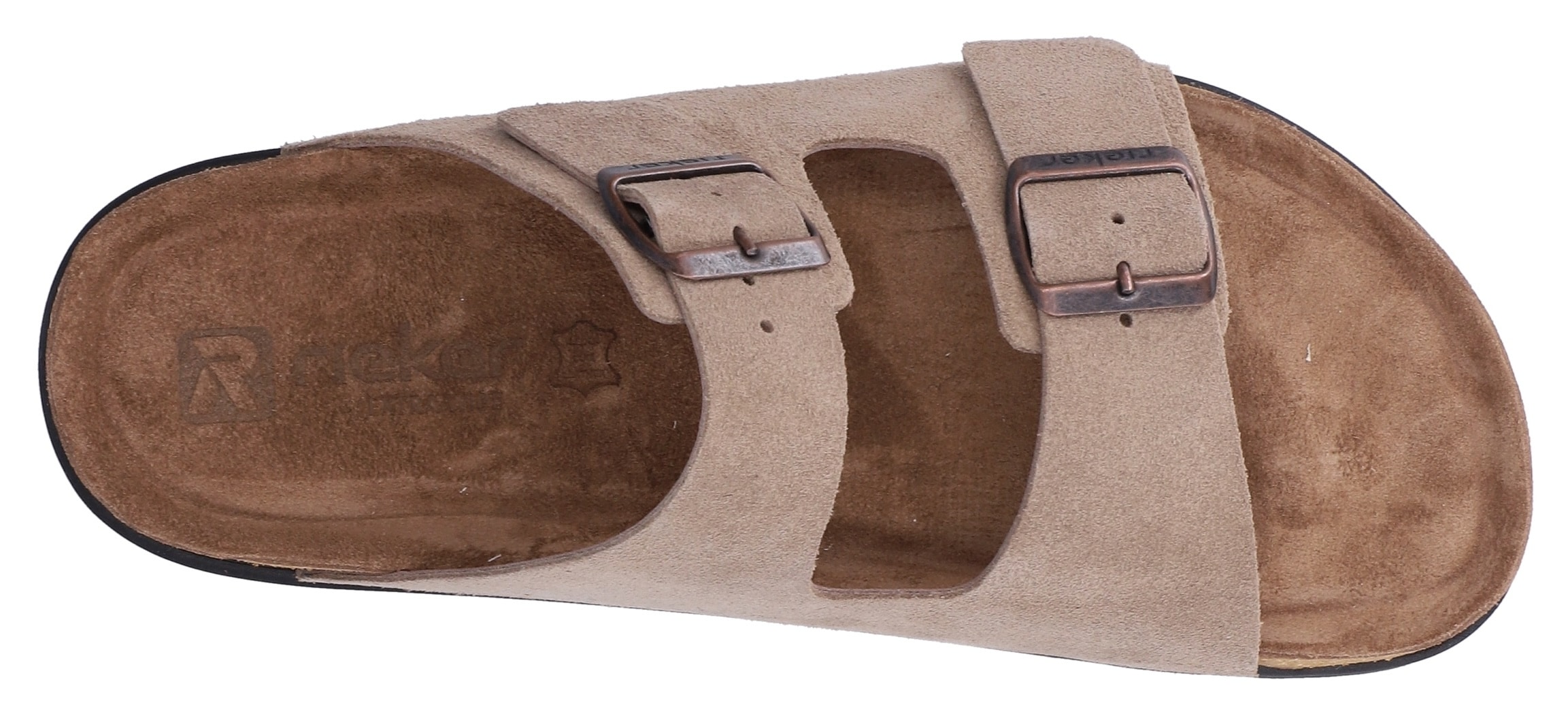 Rieker Pantolette  Sommerschuh, Strandschuh, Hausschuh mit bequemem Fussbett