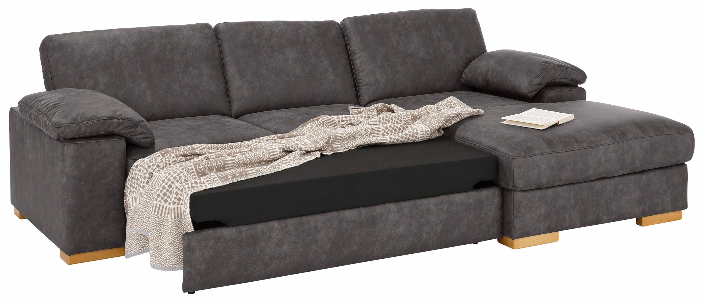 Home affaire Ecksofa »Ventura L-Form«, wahlweise mit Bettfunktion und Bettfunktion/Bettkasten