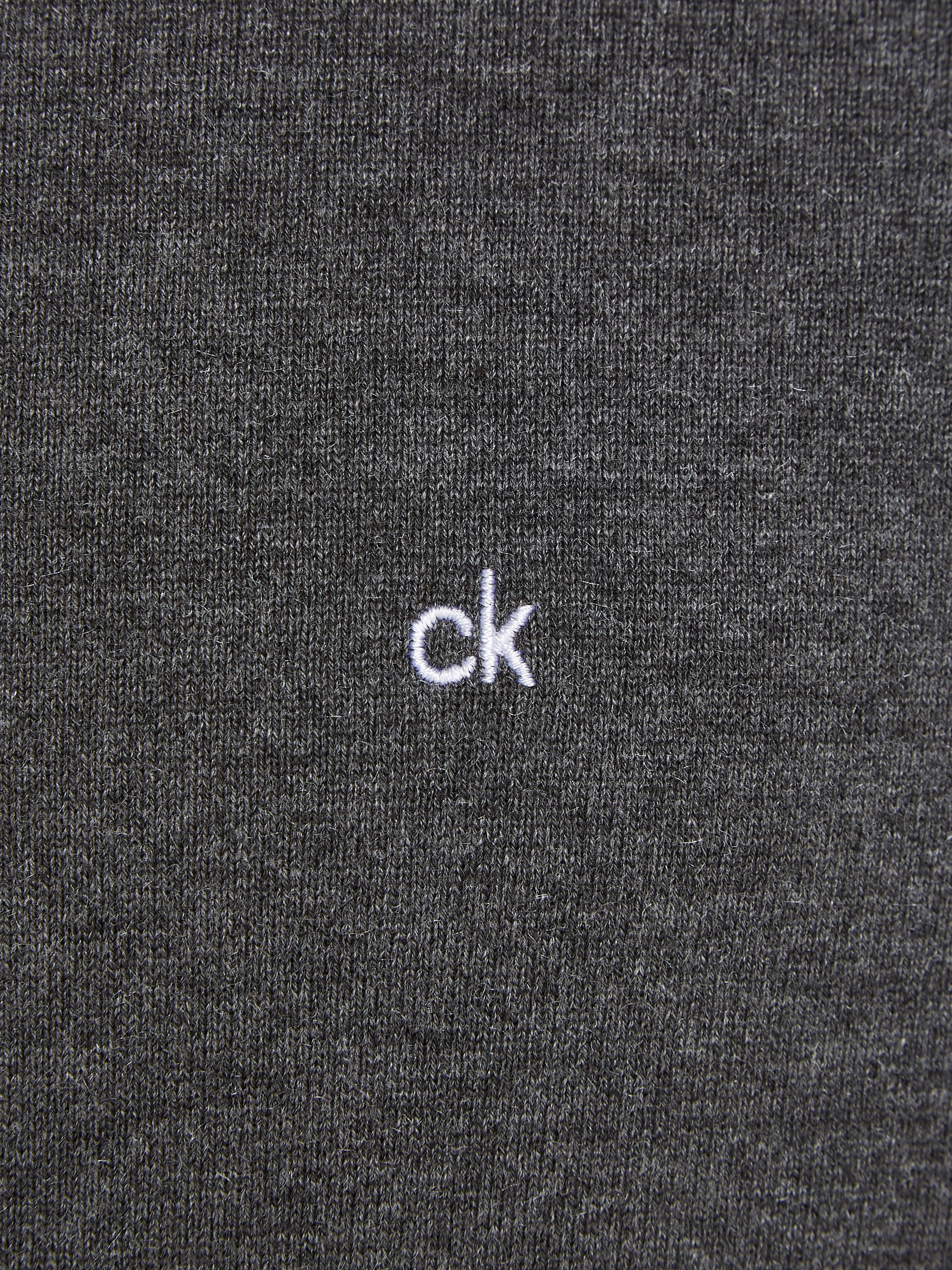 Calvin Klein Rundhalspullover »COTTON SILK BLEND CN SWEATER«, mit Logoprägung