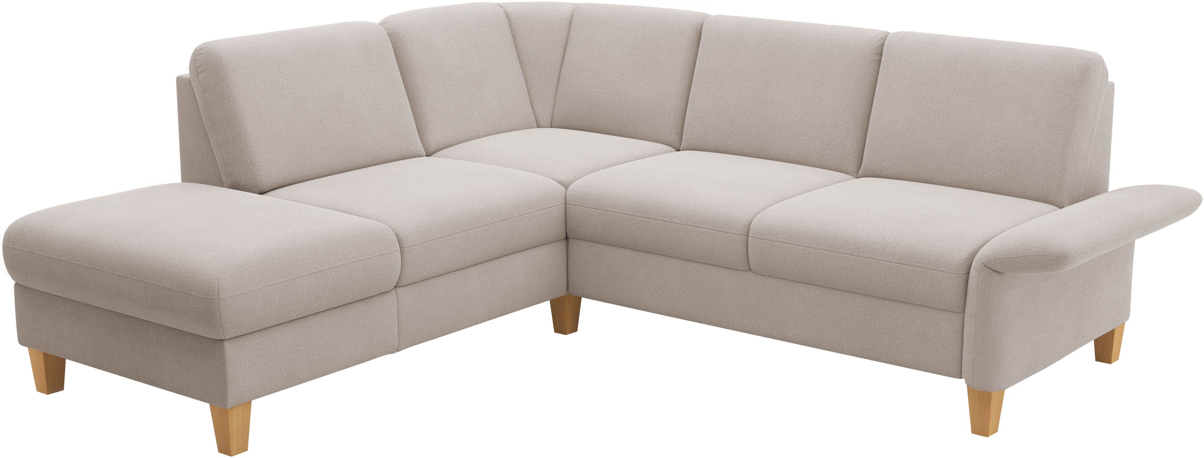 Home affaire Ecksofa »Rochelle, L-Form«, wahlweise mit Armteilverstellung, Bettfunktion und Bettkasten