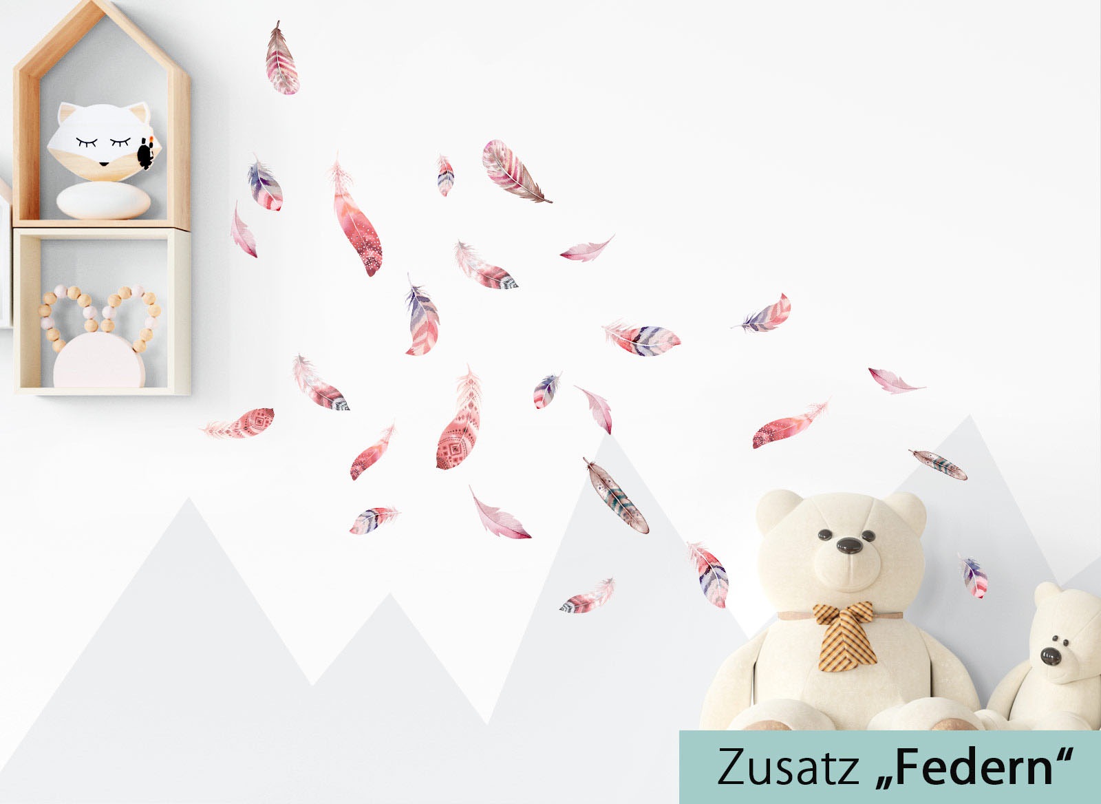 Image of little DECO Wandtattoo »Little Deco Wandtattoo Waldtiere mit Sternen & Federn« bei Ackermann Versand Schweiz