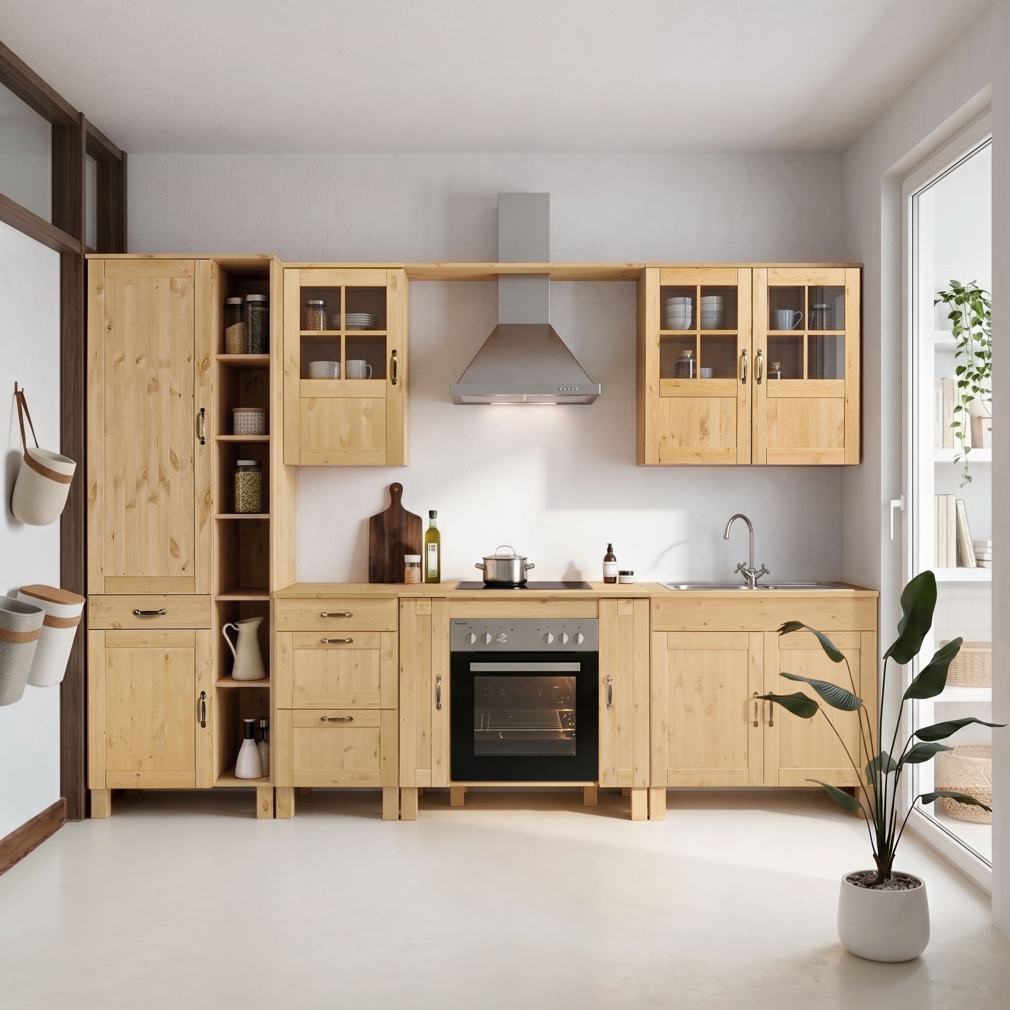 Home affaire Armoire encastrée pour cuisinière »Alby« largeur 100 cm, avec 2 portes