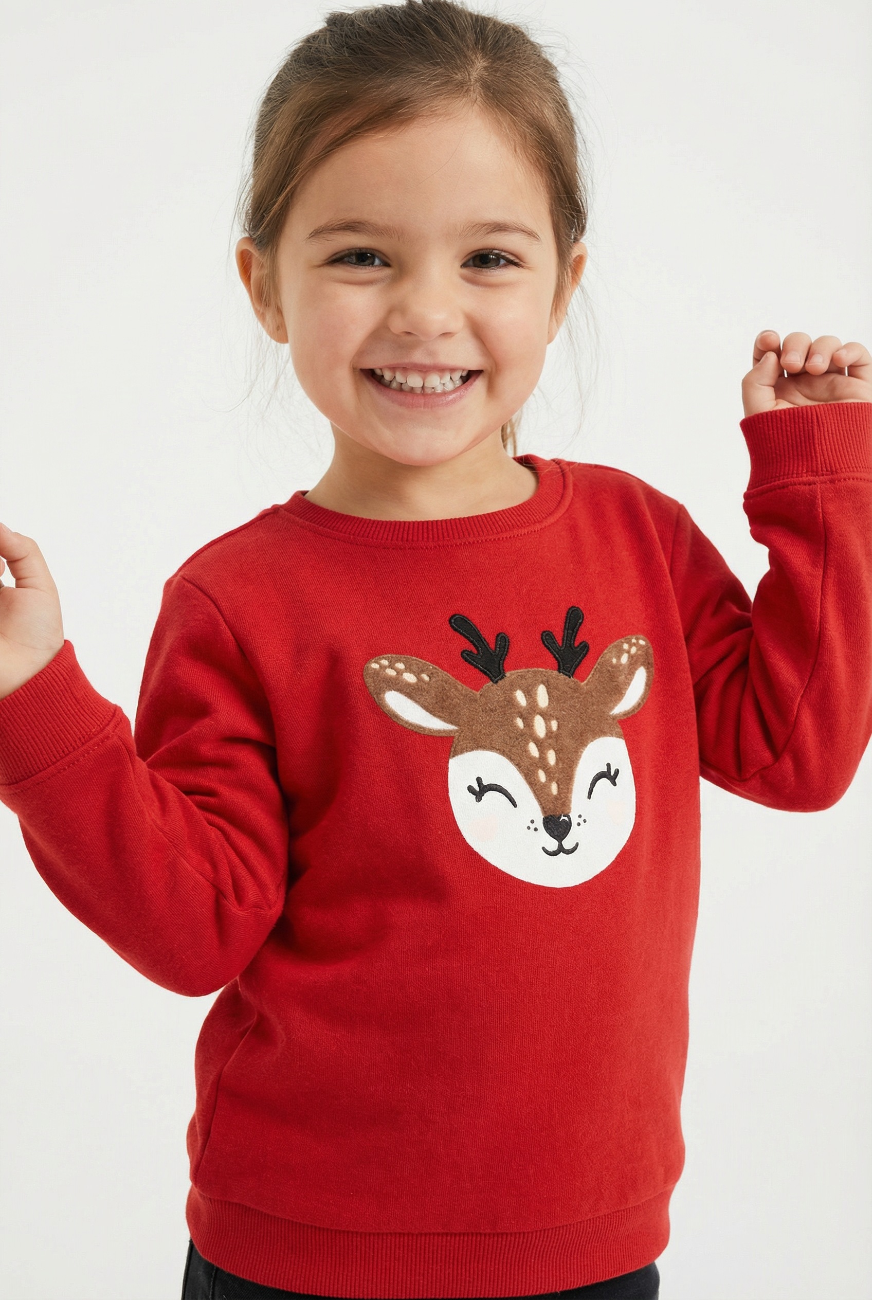 Image of Blue Seven Sweatshirt, mit weihnachtlichen Motiven