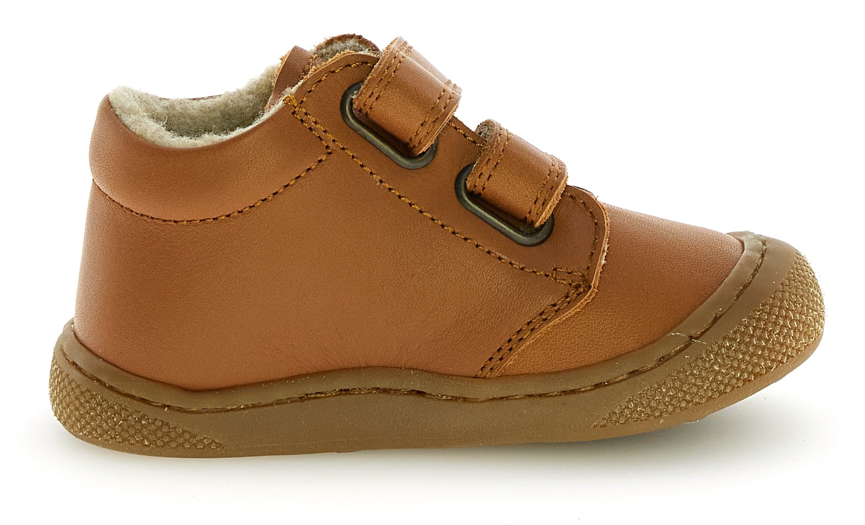 Naturino Chaussures de marche »Cocoon Wide«  chaussure bébé, chaussure à scratch avec doublure en laine, gabarit de taille à télécharger