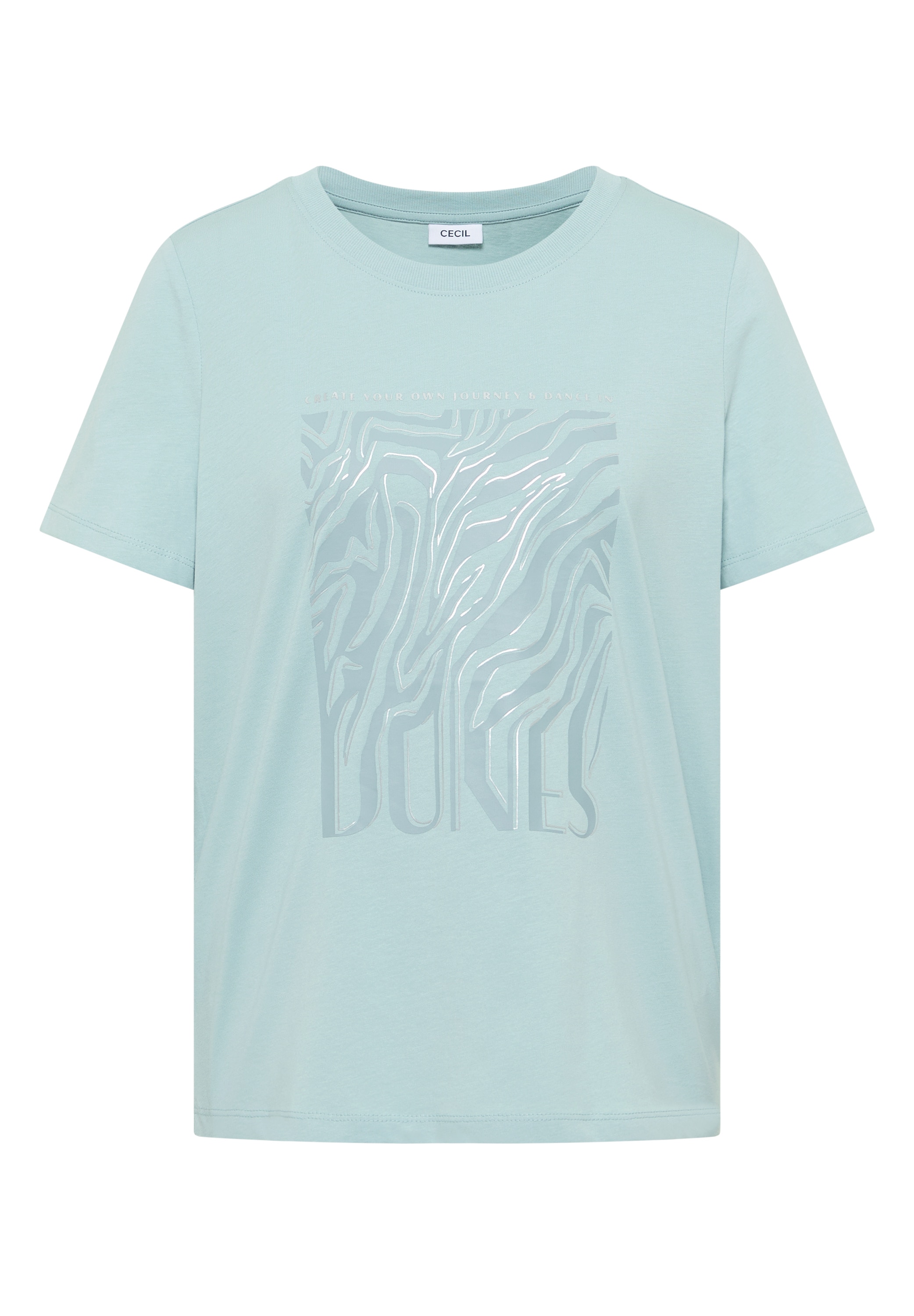 Cecil Kurzarmshirt Sommershirt mit Folienprint