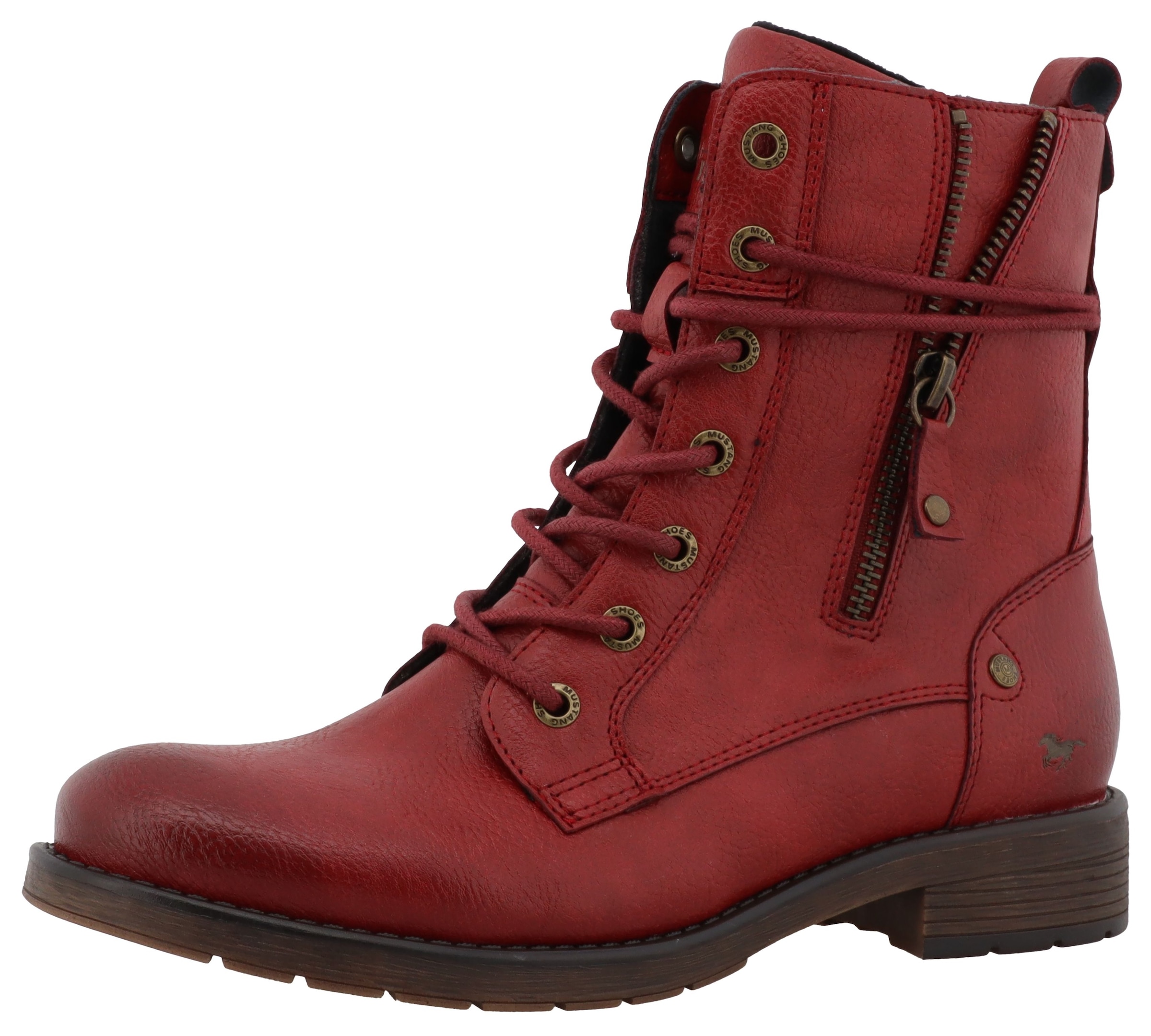 Image of Mustang Shoes Winterstiefelette "Elfi" Stiefelette, Winterboots mit neckischem Zierreissverschluss
