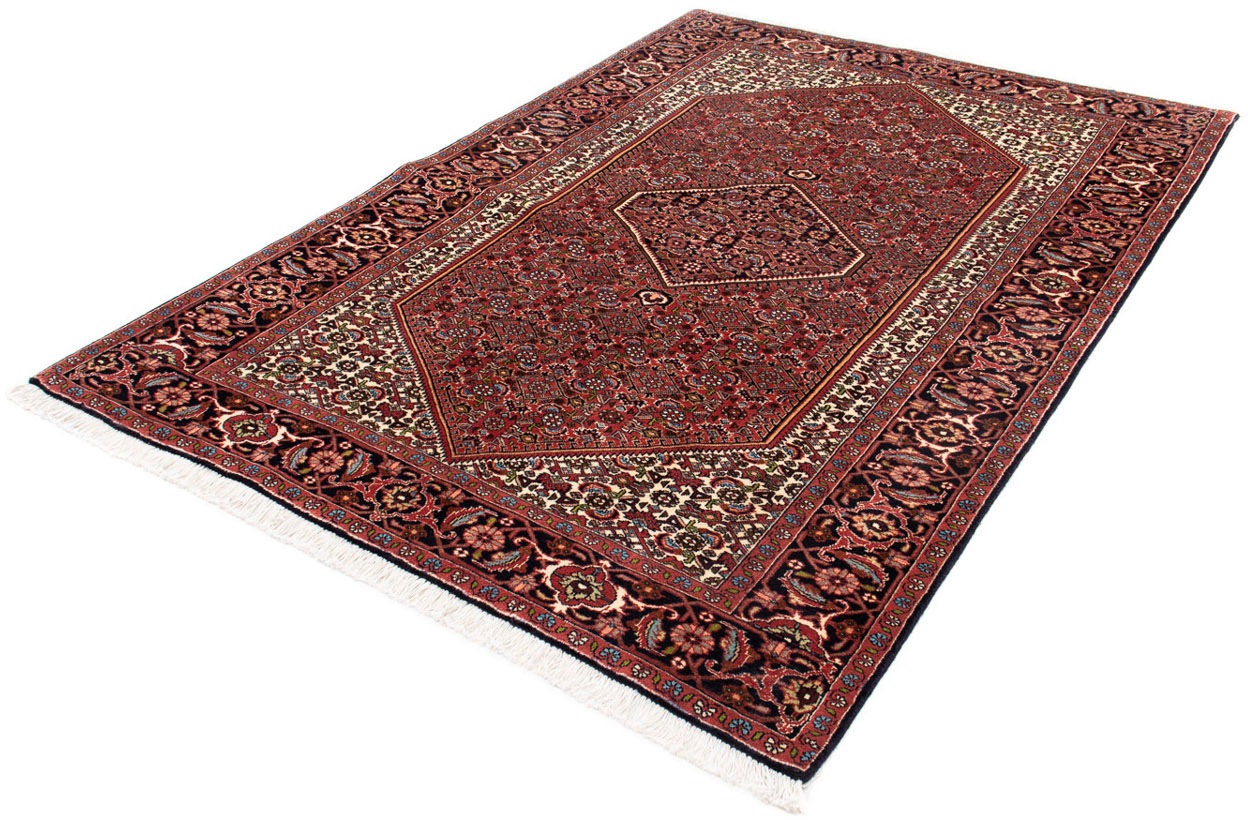 Image of morgenland Orientteppich »Perser - Bidjar - 198 x 136 cm - dunkelrot«, rechteckig, 15 mm Höhe, Wohnzimmer, Handgeknüpft, Einzelstück mit Zertifikat bei Ackermann Versand Schweiz