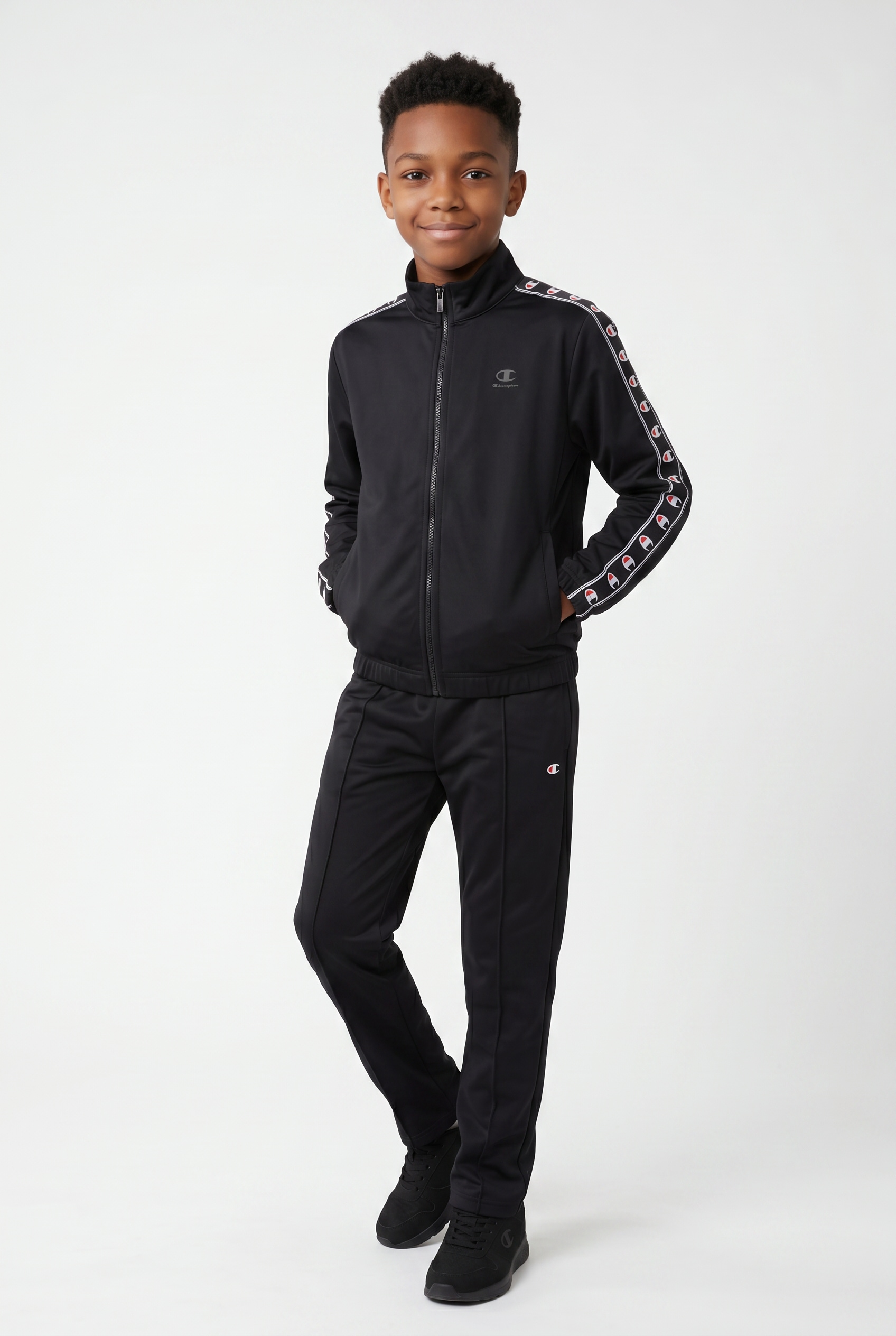 Image of Champion Trainingsanzug "SPORT INSPIRED tracksuit with tape" 2 tlg. zweiteiliges Set, mit komfortabler Passform, aus Polyester