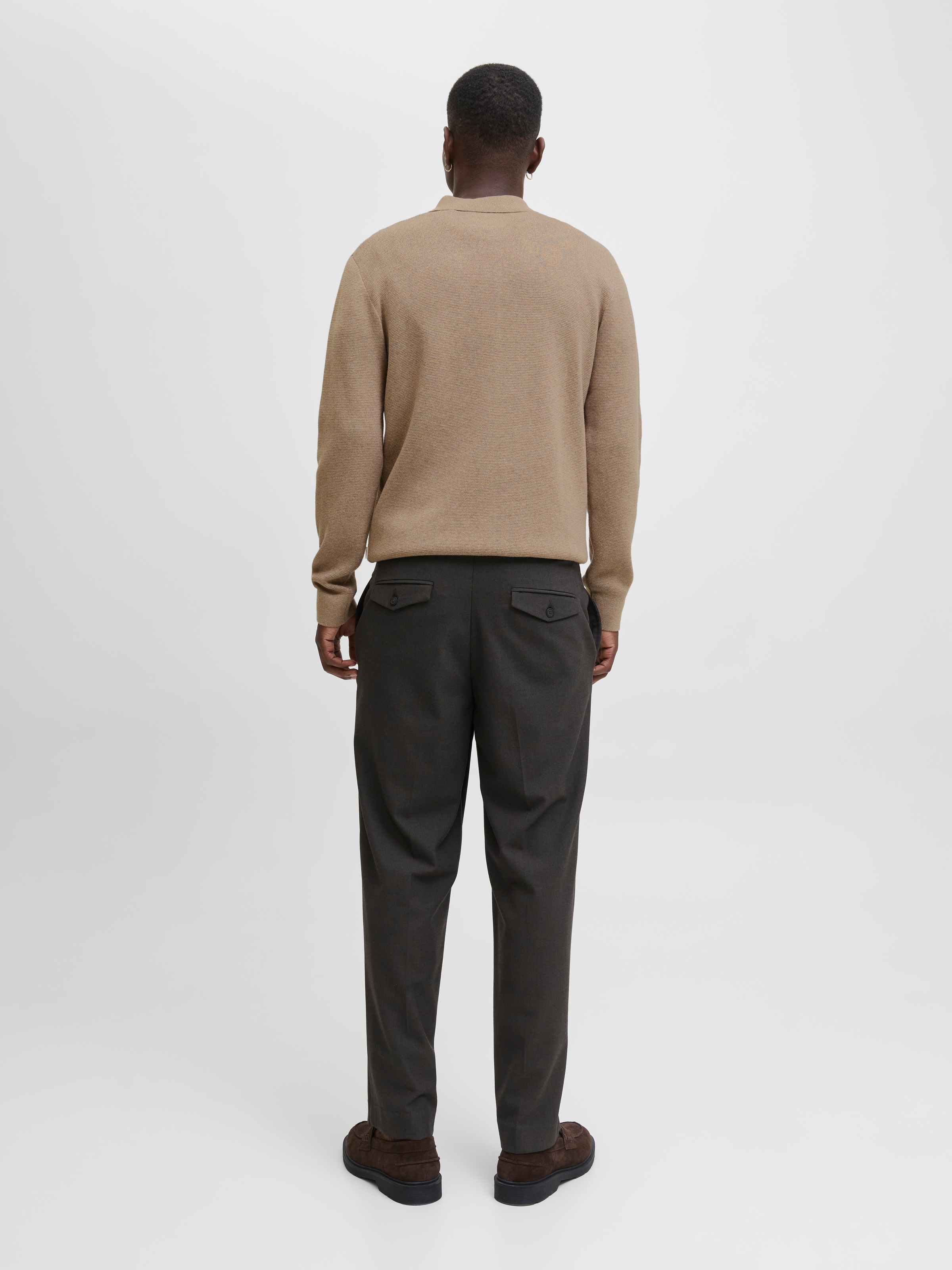 Jack & Jones Pull à col polo »JPRBLAMILANO STITCH KNIT ZIP POLO SN«