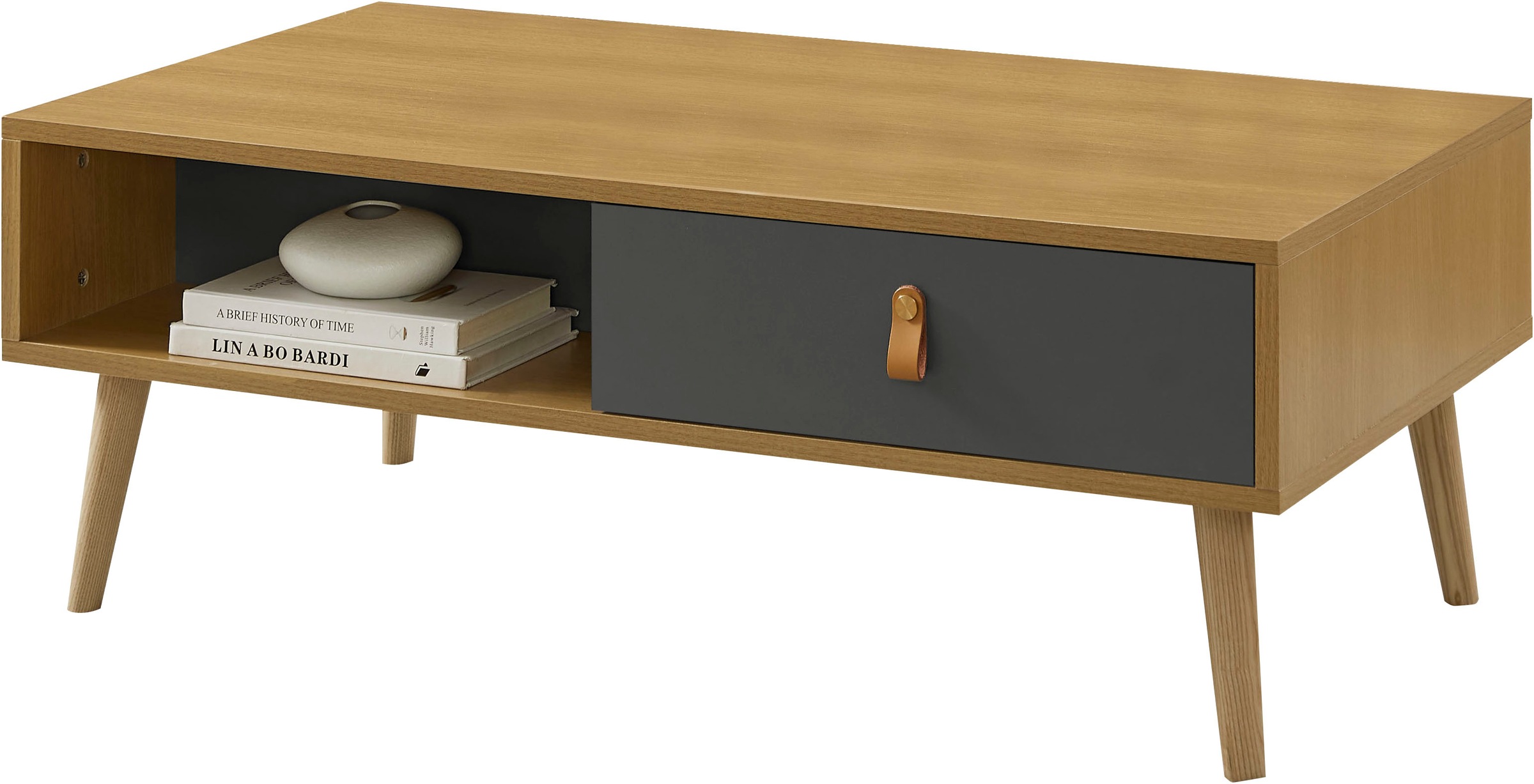 Image of GOODproduct Couchtisch "Avril" Kommode, FSC-zertifizierter Holzwerkstoff, lackiert, Eichen-Melamin, FSC-zertifiziertes Eschenholz, Breite 110 cm
