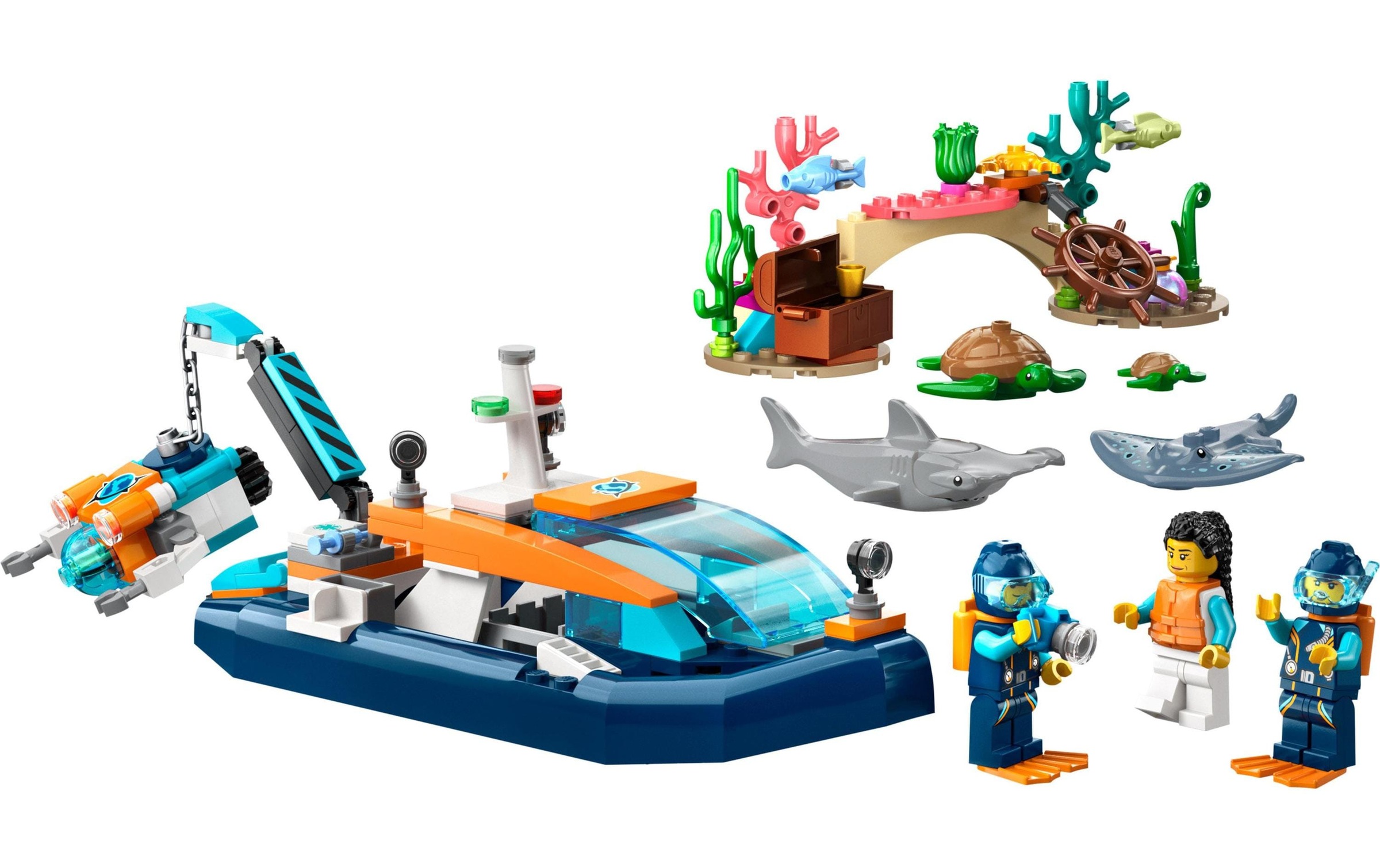 LEGO® Spielbausteine »City Meeresforscher-Boot 6037«, (182 St.)