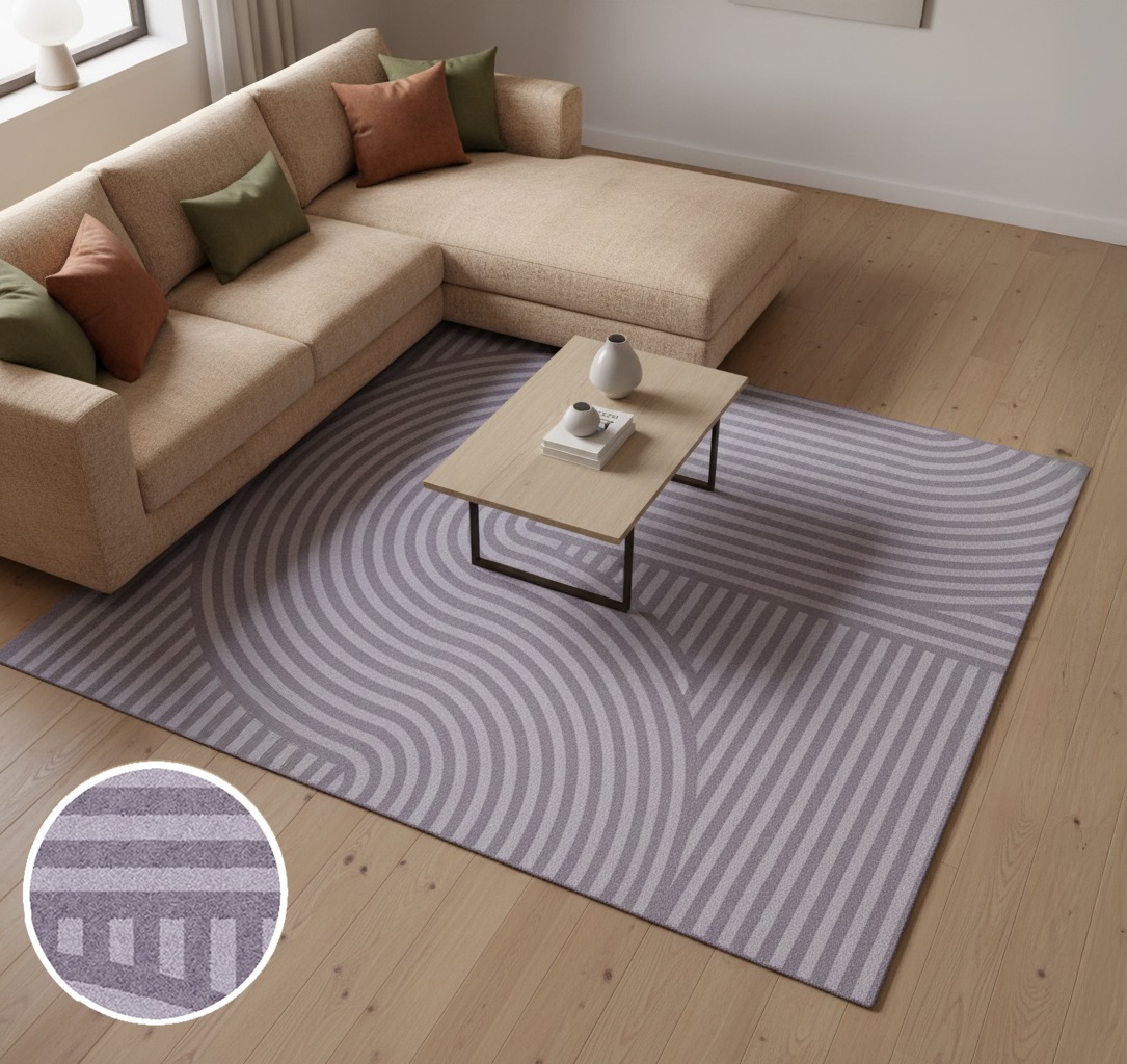Image of GOODproduct Fussmatte "Sammo, Schmutzfangmatte, Teppich, für Hausflur und Wohnbereiche" rechteckig 5 mm Höhe Indoor, Eingangsmatte, Design, Scandi, Zen, rutschfeste Unterseite