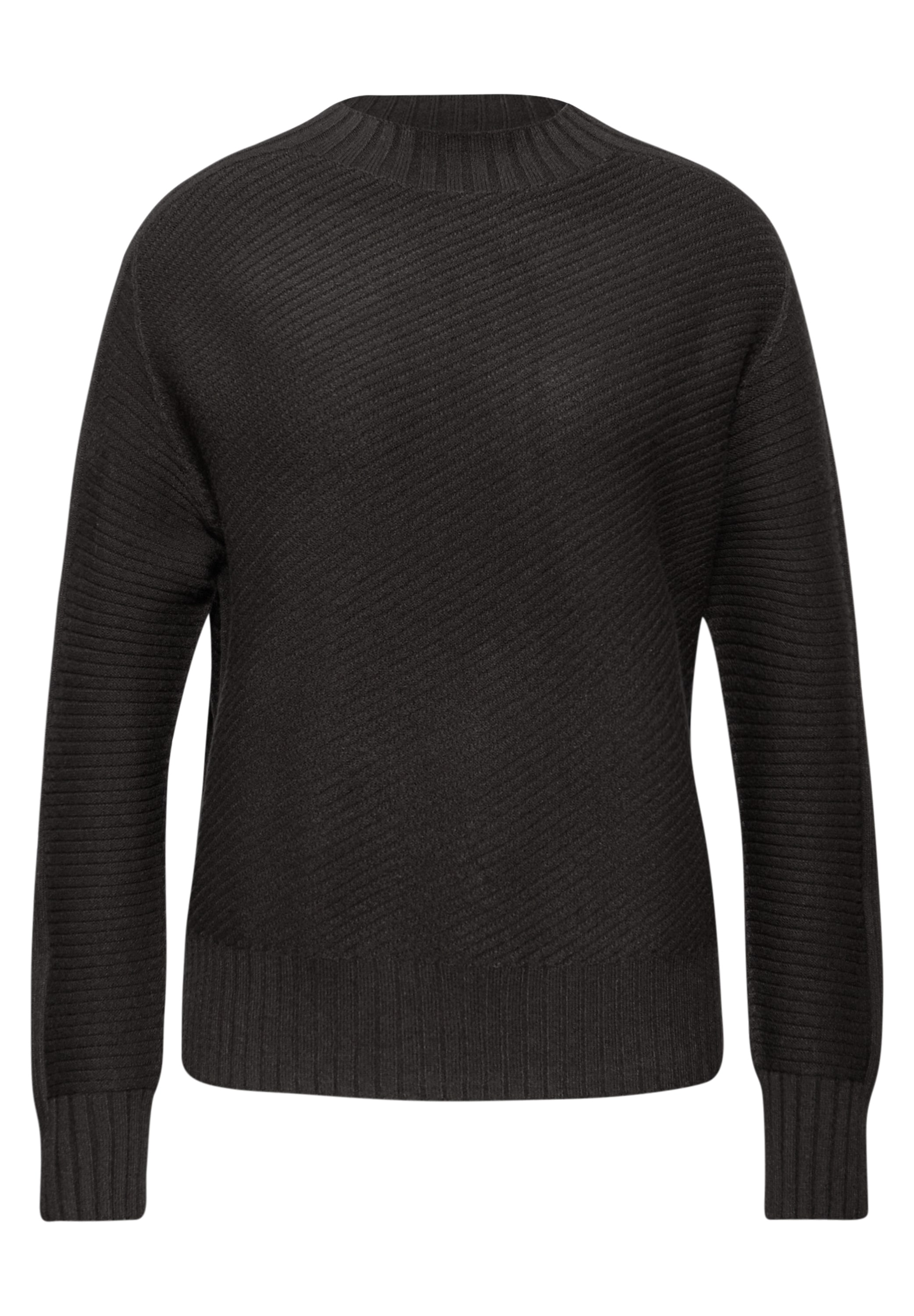 STREET ONE Pull en tricot mit Struktur und Stehkragen/Turtleneck