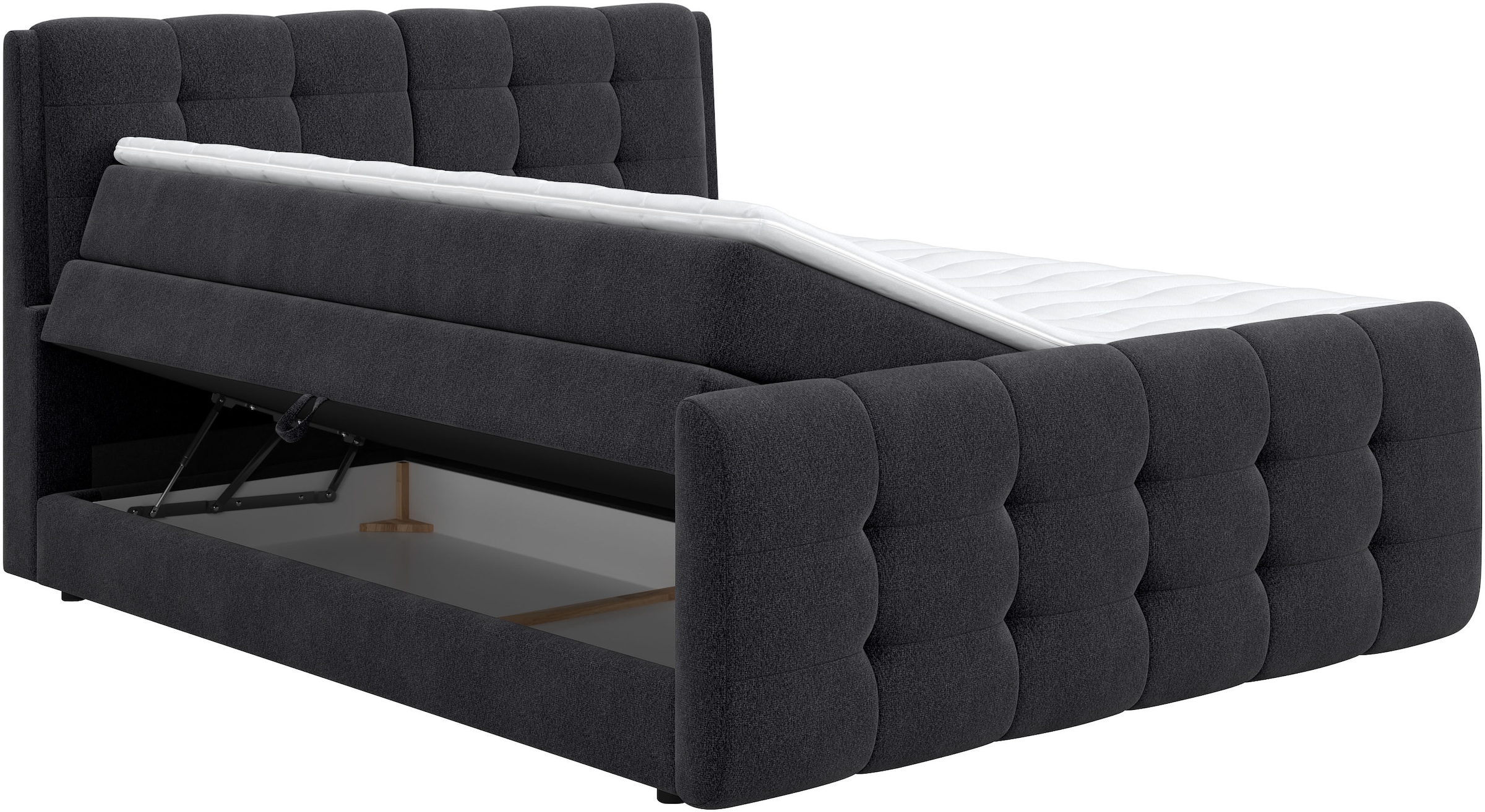 COTTA Lit boxspring »Fort mit Bettkasten, inkl. Topper« erhältlich in verschiedenen Breiten (160cm, 180cm & 200cm)