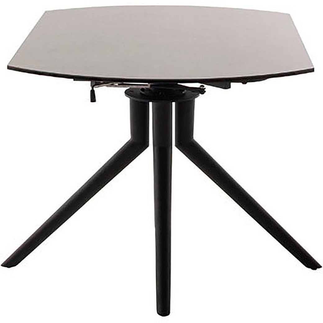 MCA furniture Esstisch »RUBIKON Vierfusstisch 90-135 cm«, (Einzelstück), Keramik, Metall, Längsseitenauszug, ausziehbar, 13 mm