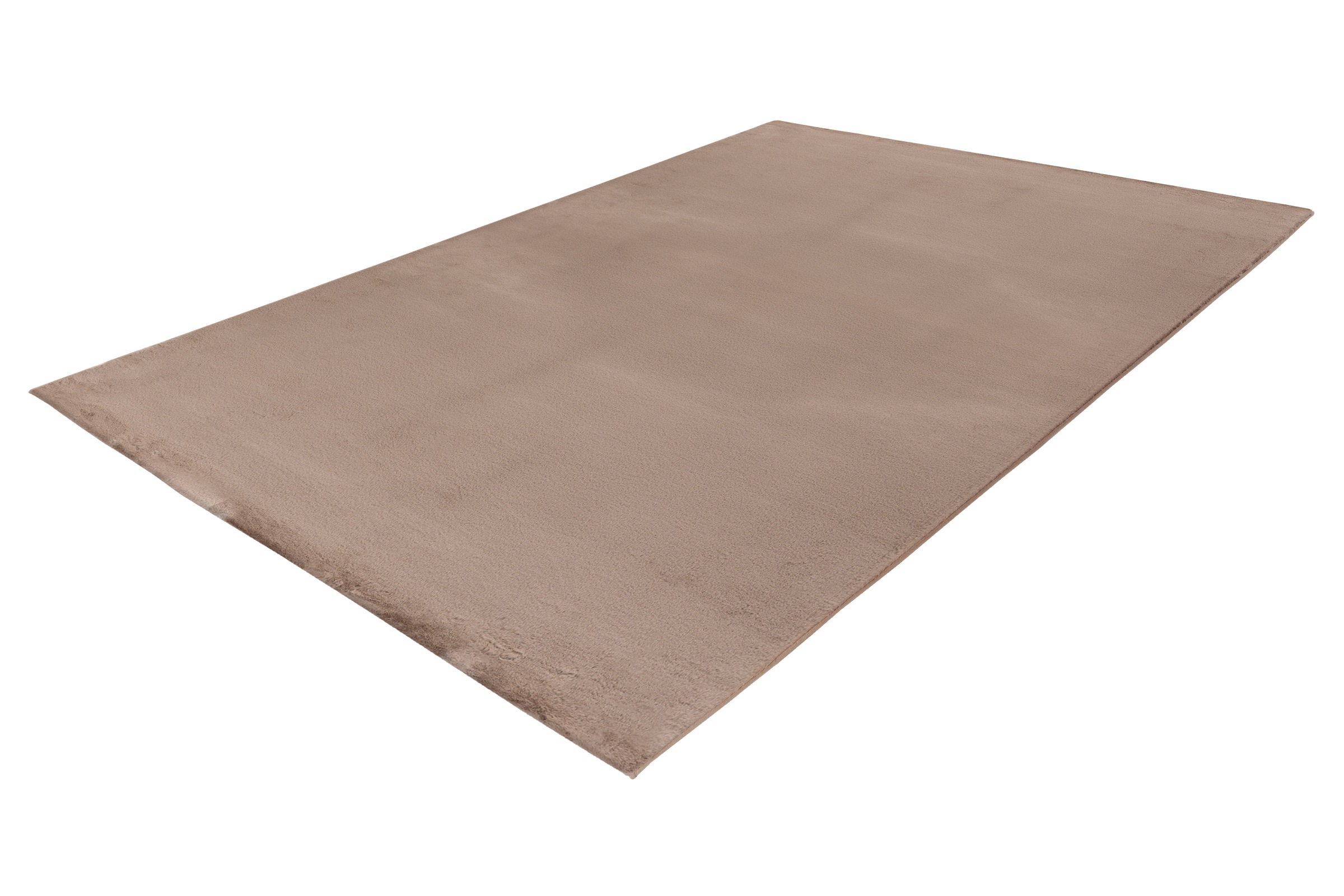 me gusta Teppich »Rabbit Prime 125«, rechteckig, 18 mm Höhe, Kaninchenfell Haptik, flauschig weich, geeignet für Fussbodenheizung