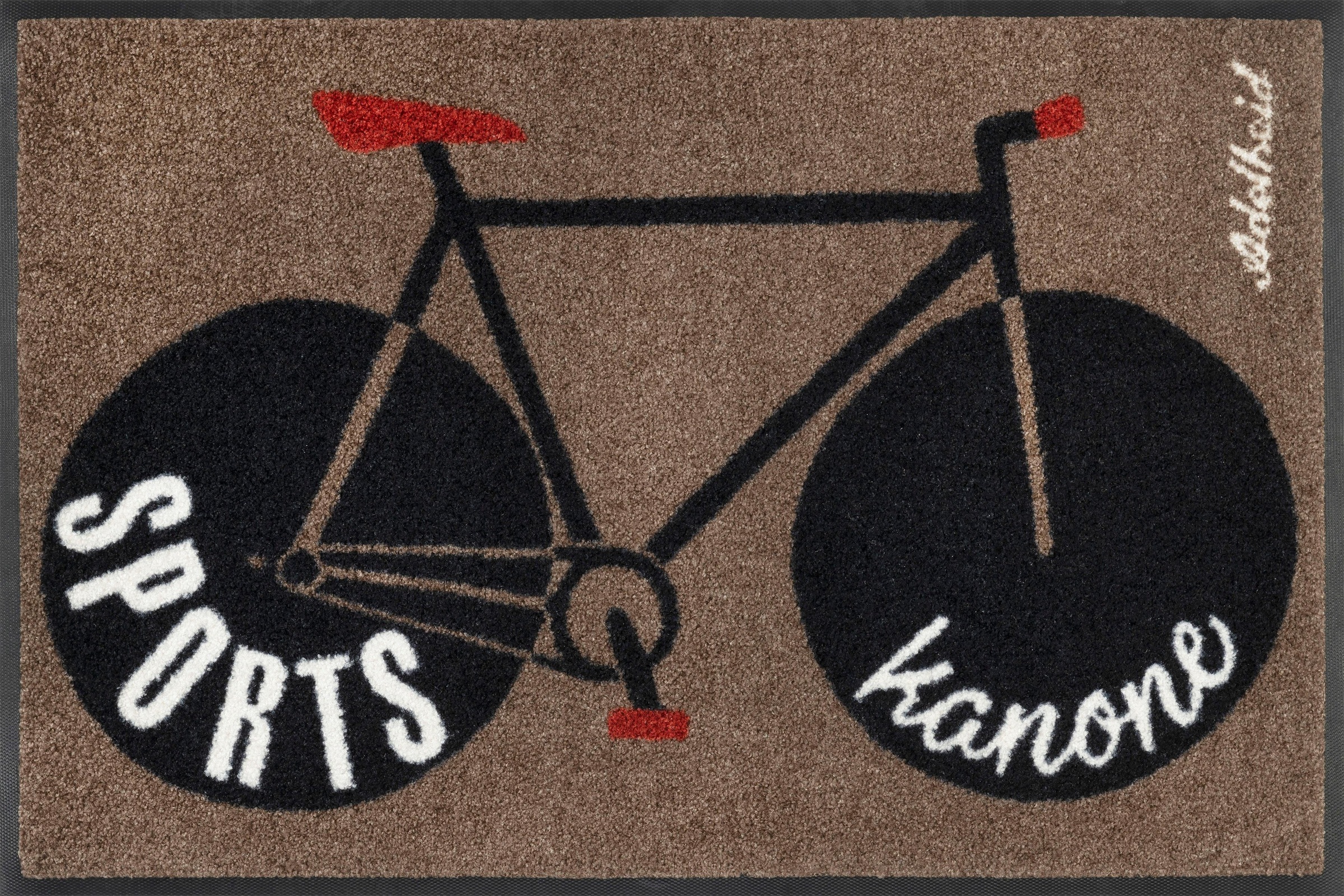 Image of wash+dry by Kleen-Tex Fussmatte »Sportskanone«, rechteckig, 7 mm Höhe, Schmutzfangmatte, mit Spruch, rutschhemmend, In- und Outdoor geeignet bei Ackermann Versand Schweiz