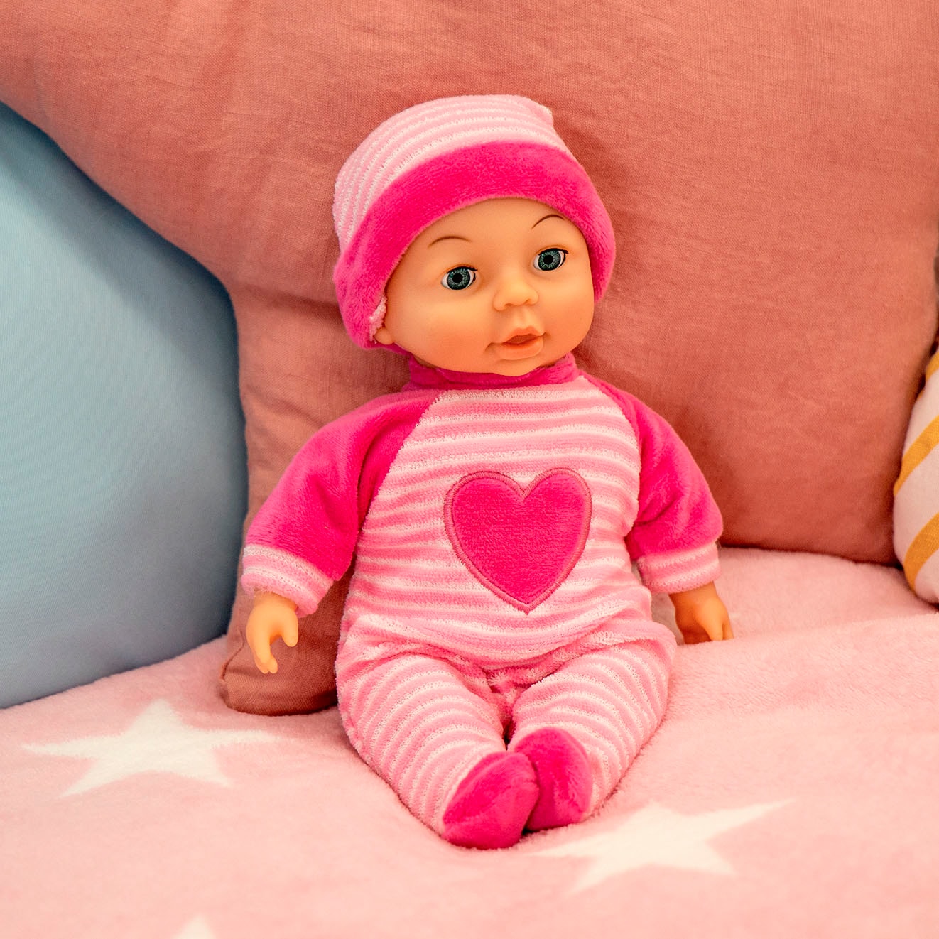 Bayer Babypuppe »My First Baby, 28 cm pink/rosa«