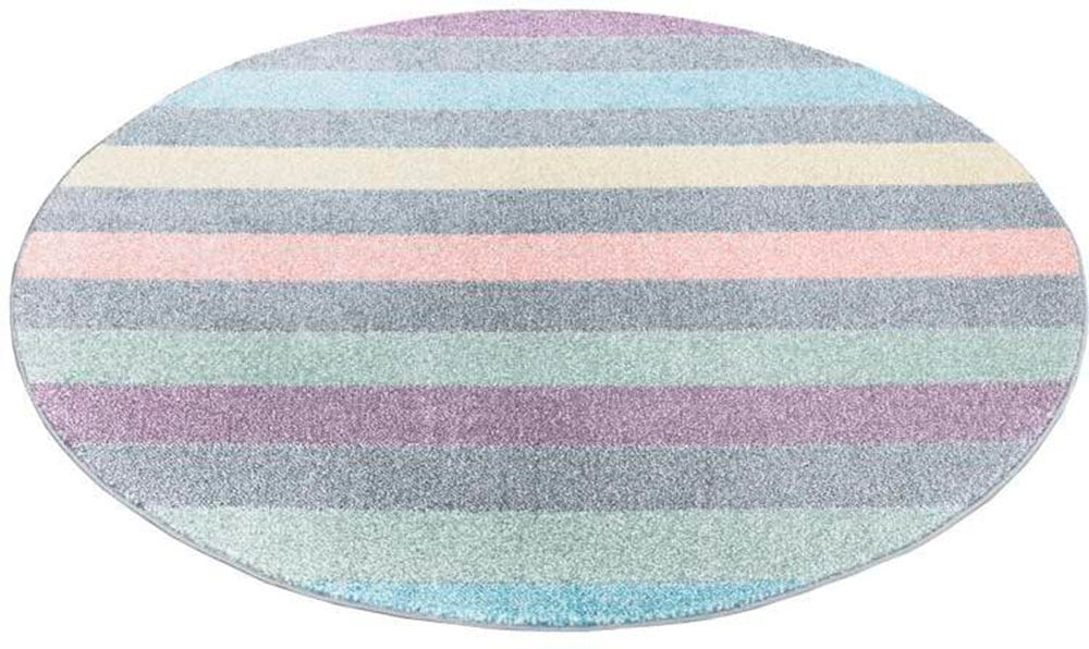 Teppich »YOUNG955«, rund, Bunter Kinderteppich mit Streifen-Muster