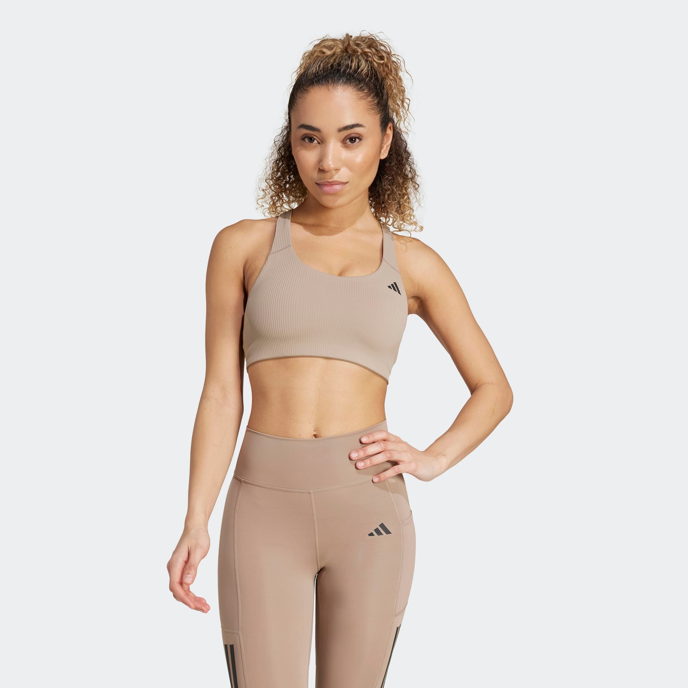 Image of adidas Performance Sport-BH "POWERIMPACT RIB MEDIUM SUPPORT TRAINING"