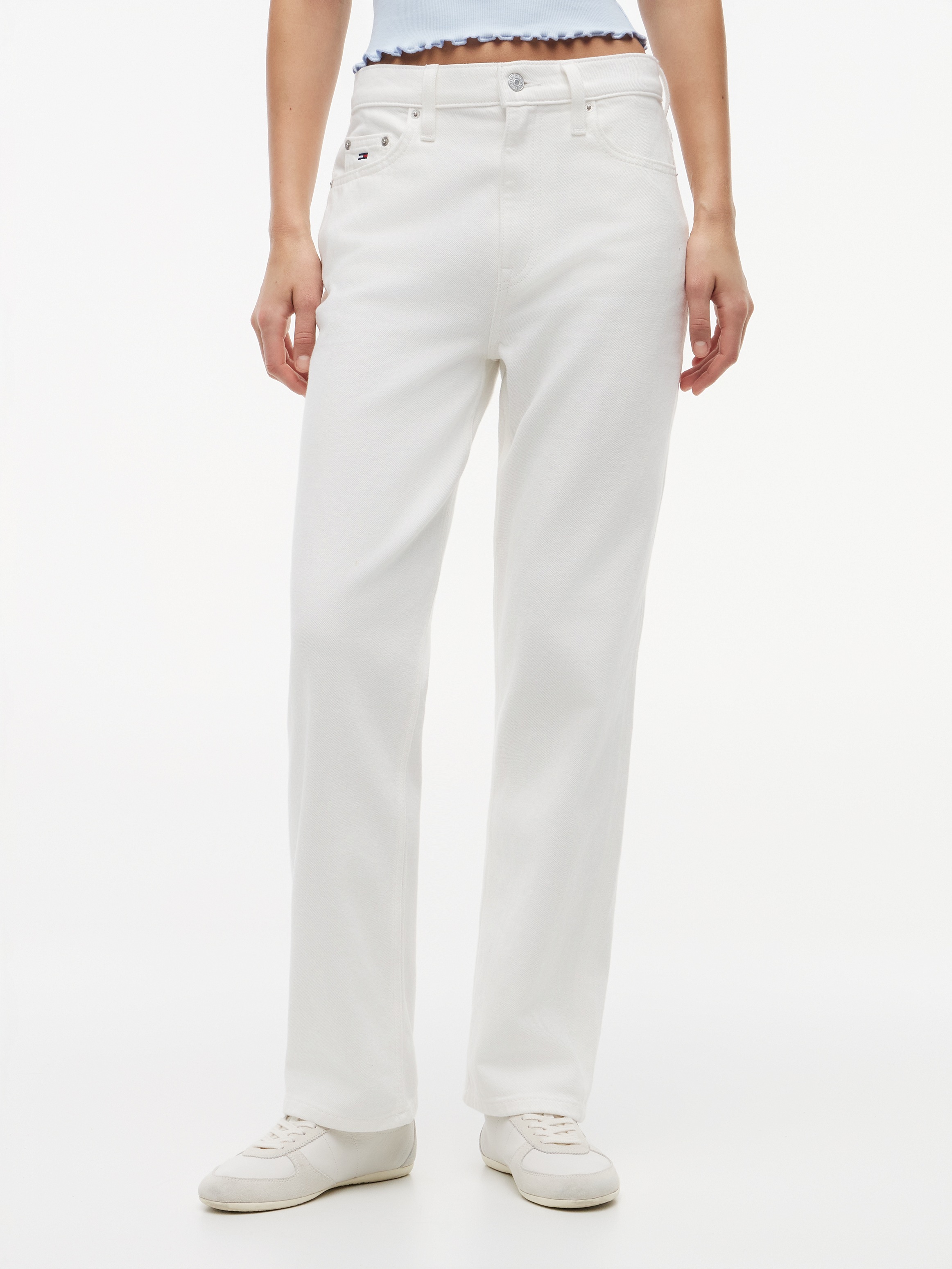 Image of Tommy Jeans High-waist-Jeans "LAYLA HR SLIM STR BJ4199" Baumwollmischung, straight fit, high waist