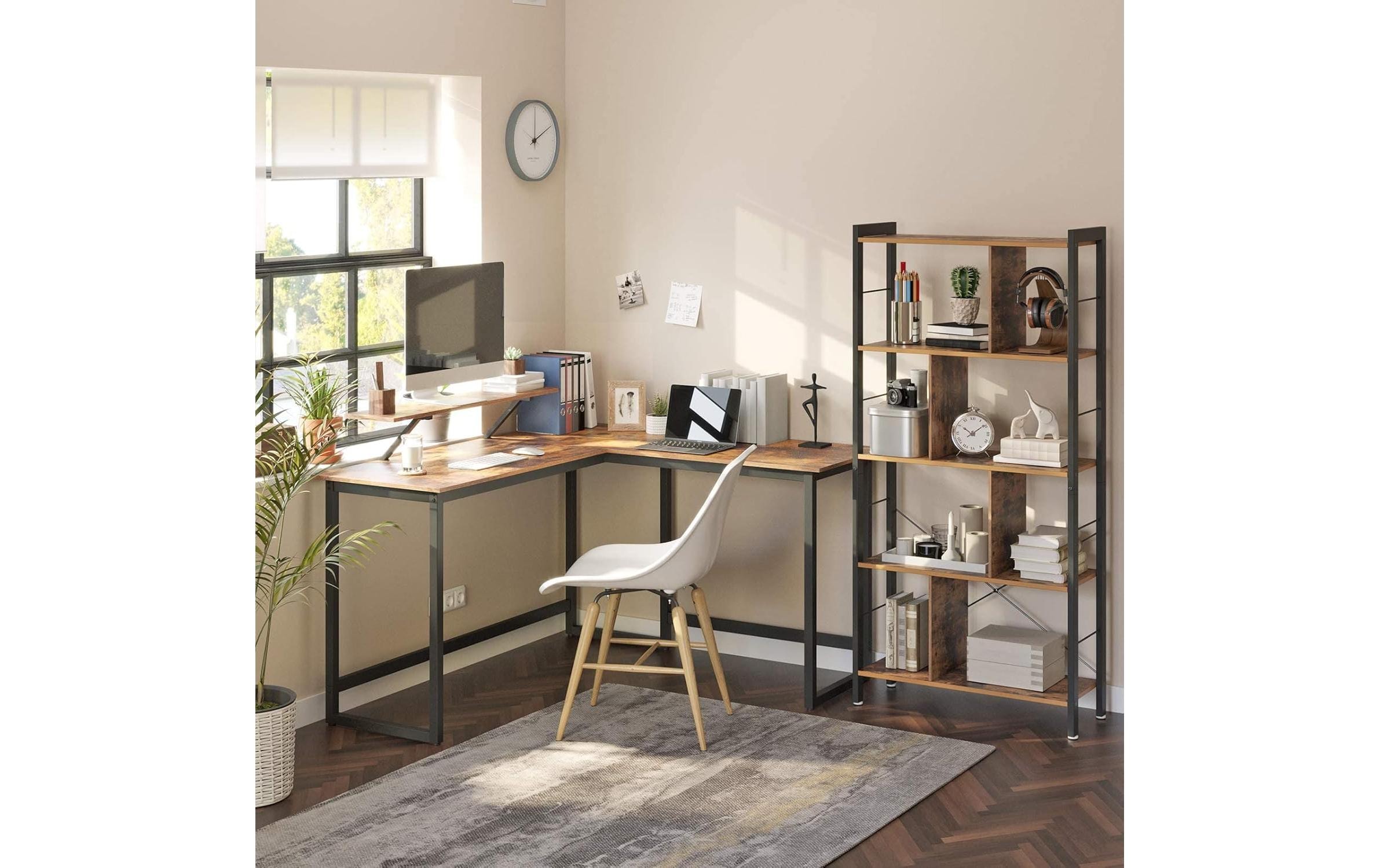 VASAGLE Bureau »in L-Form 140 x 130 cm«