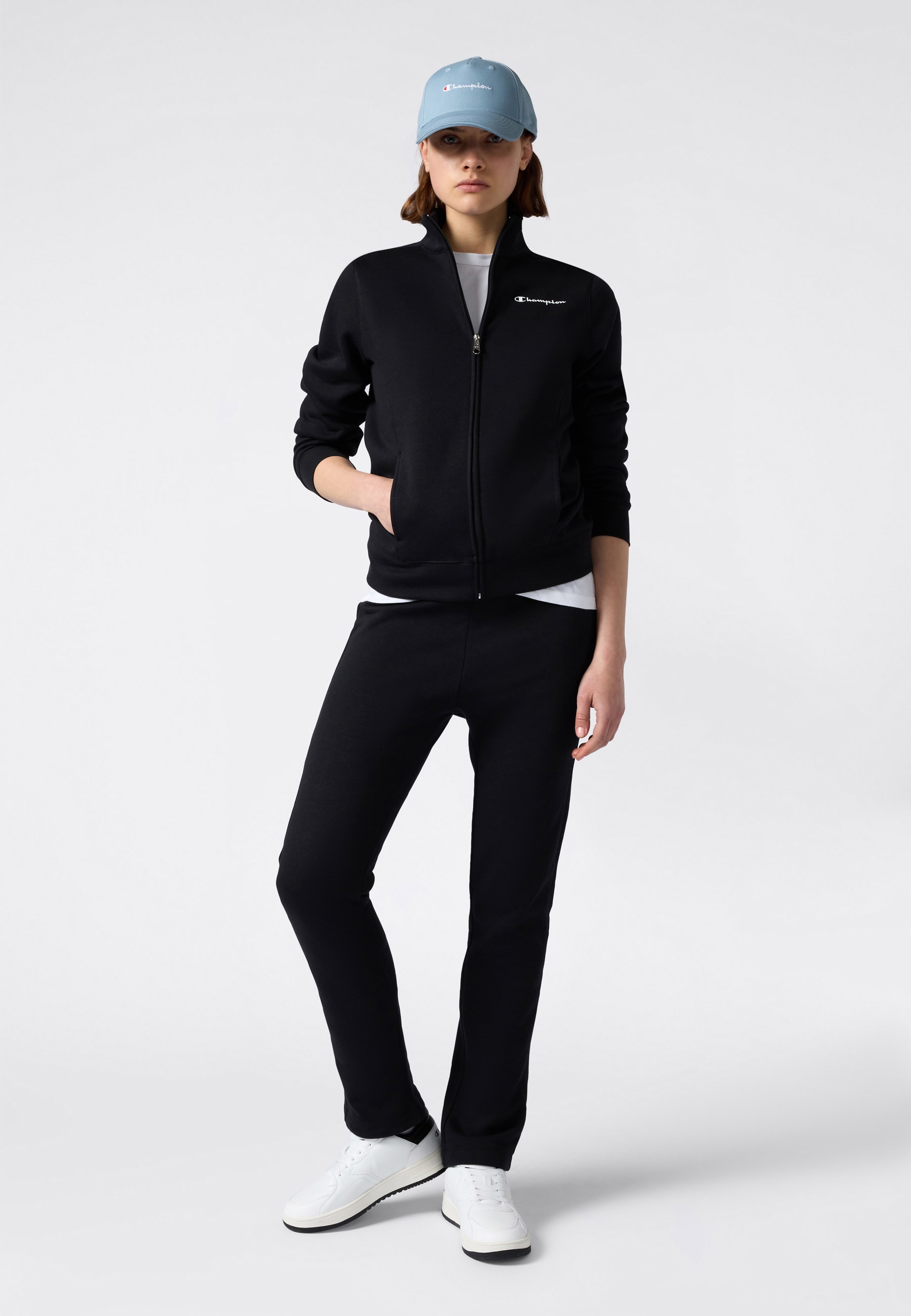 Champion Jogginganzug »Full Zip Sweatsuit« 2 Stk. zweiteilig, aus Baumwollmischung, mit durchgehendem Reissverschluss