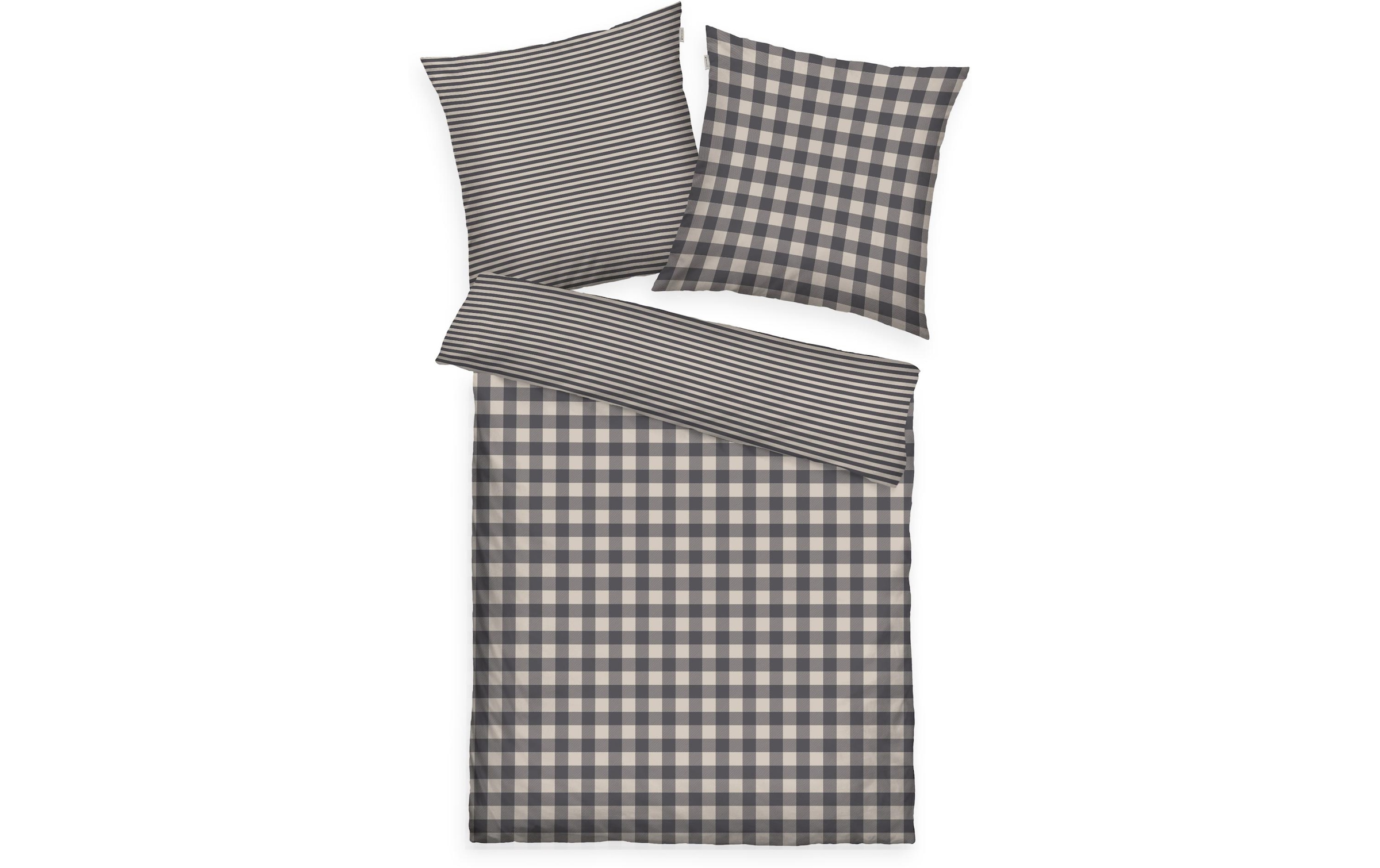 TOM TAILOR Bettwäsche »Flanell 160 x 210 cm + 65 x 100 cm, Braun«