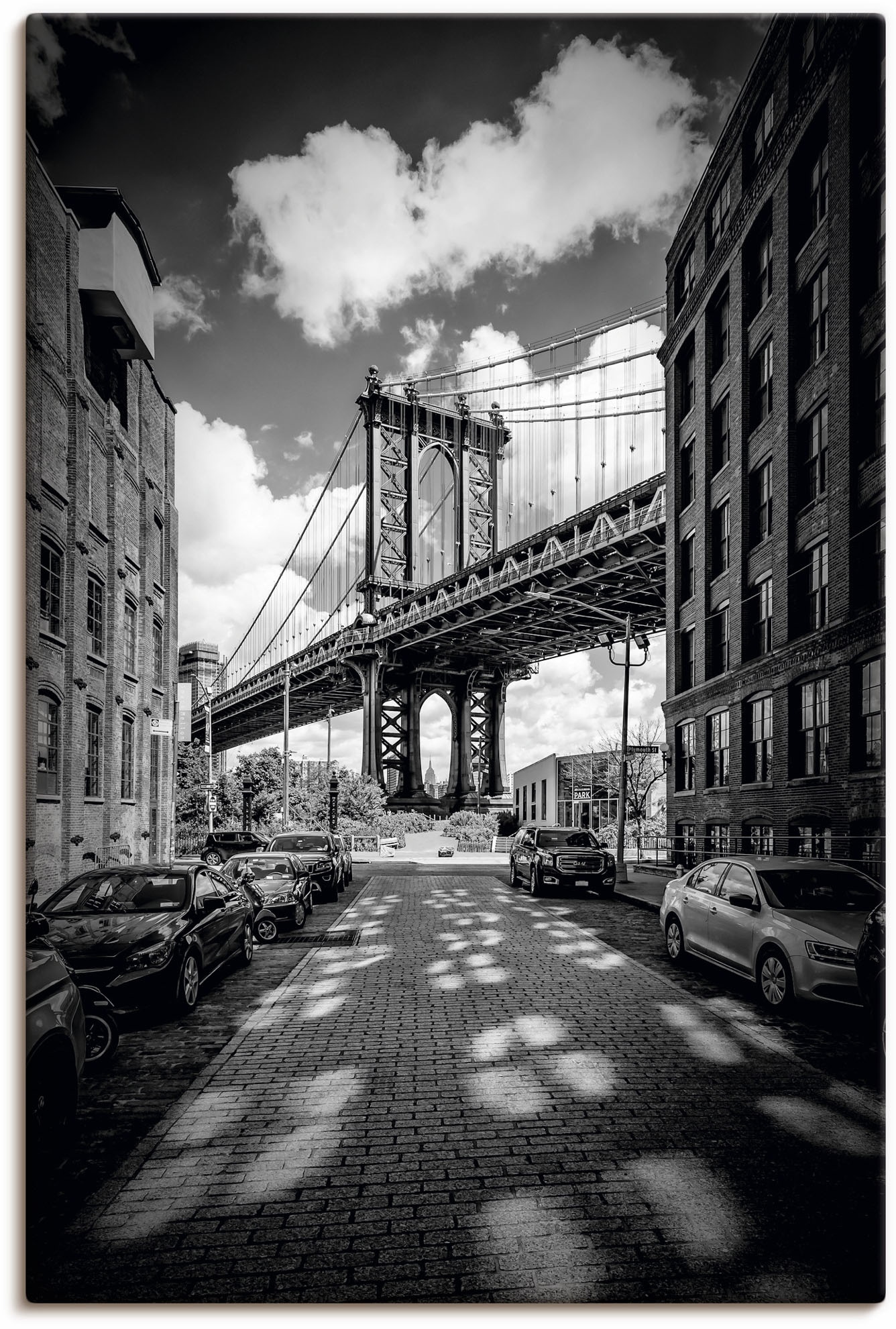 Wandaufkleber oder Grössen Artland Wandbild kaufen bequem New St.), in New Leinwandbild, Bridge (1 York«, »Manhattan Poster Brooklyn, versch. York, als Alubild, in