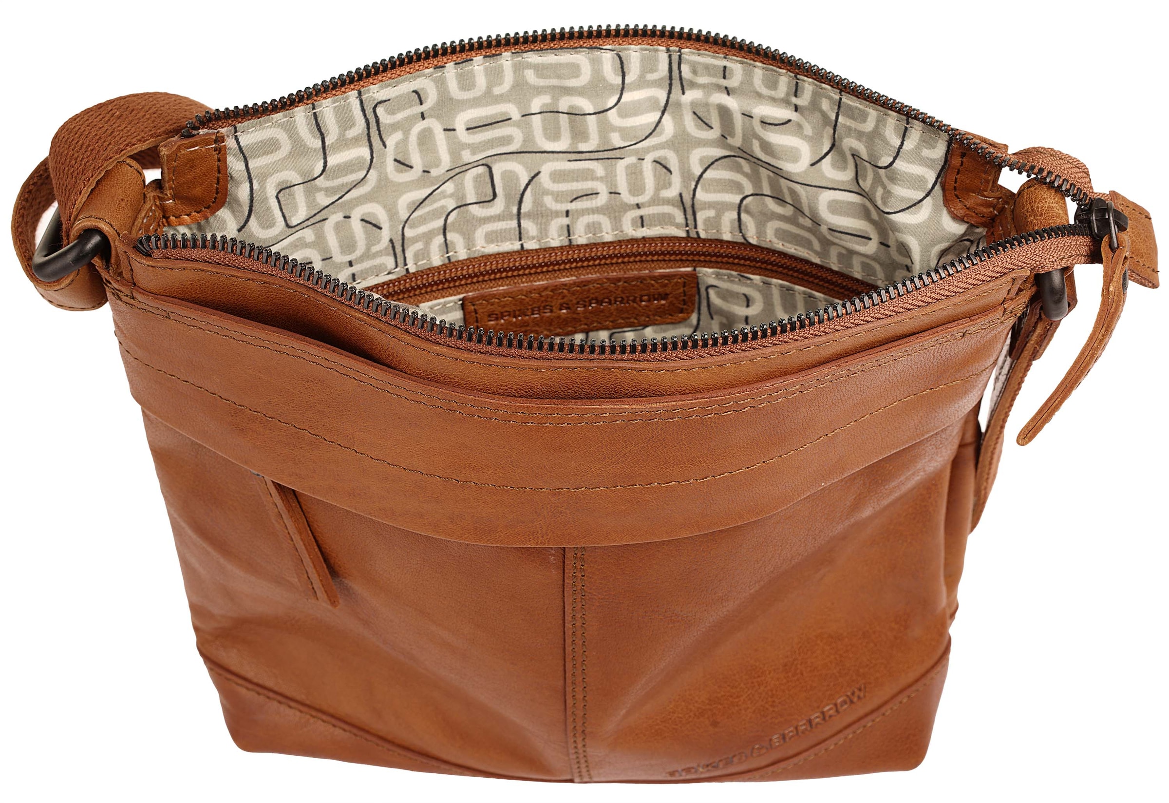 Spikes & Sparrow Sac à bandoulière echt Leder