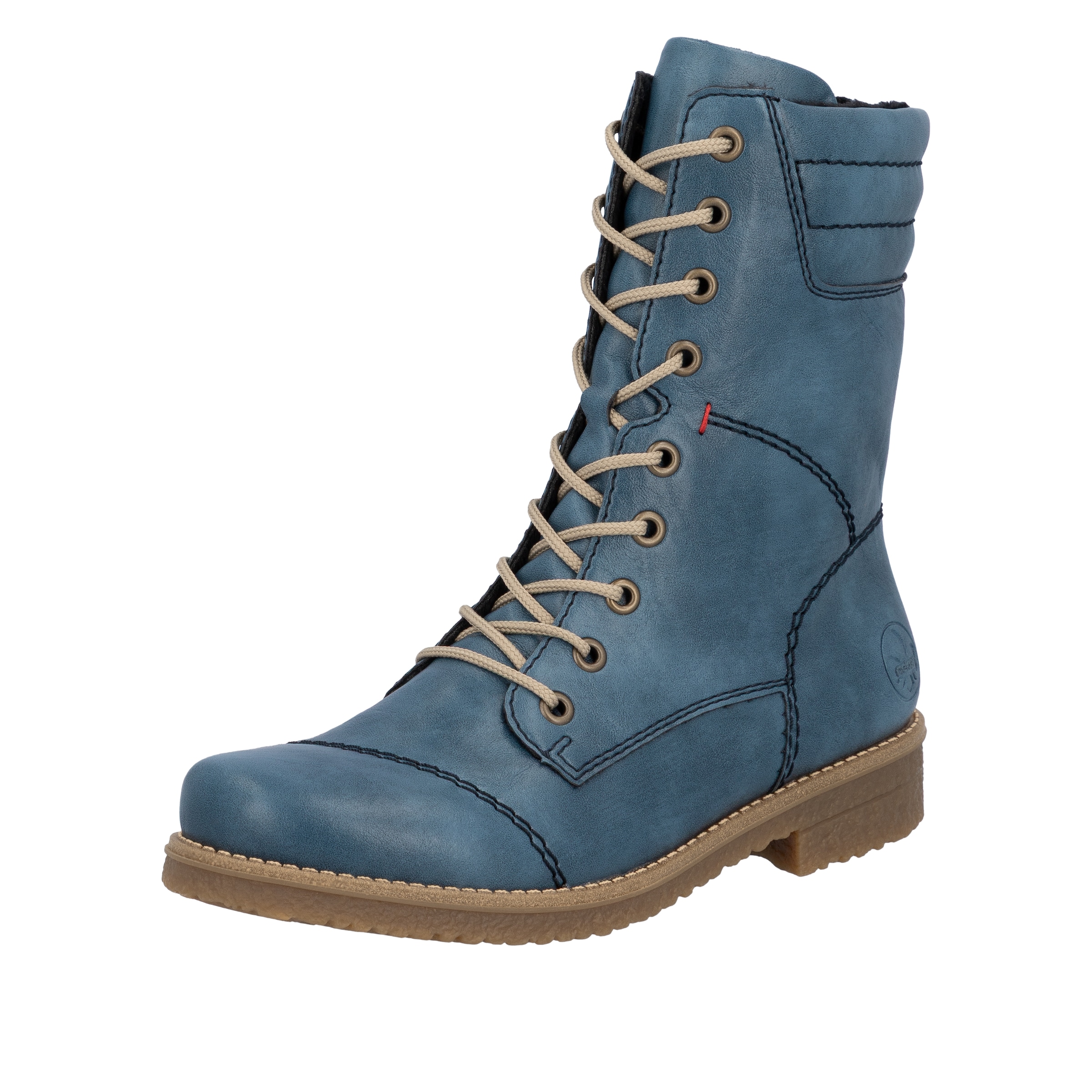 Image of Rieker Schnürstiefelette Schnürboots, Herbstboots mit gepolstertem Schaftrand