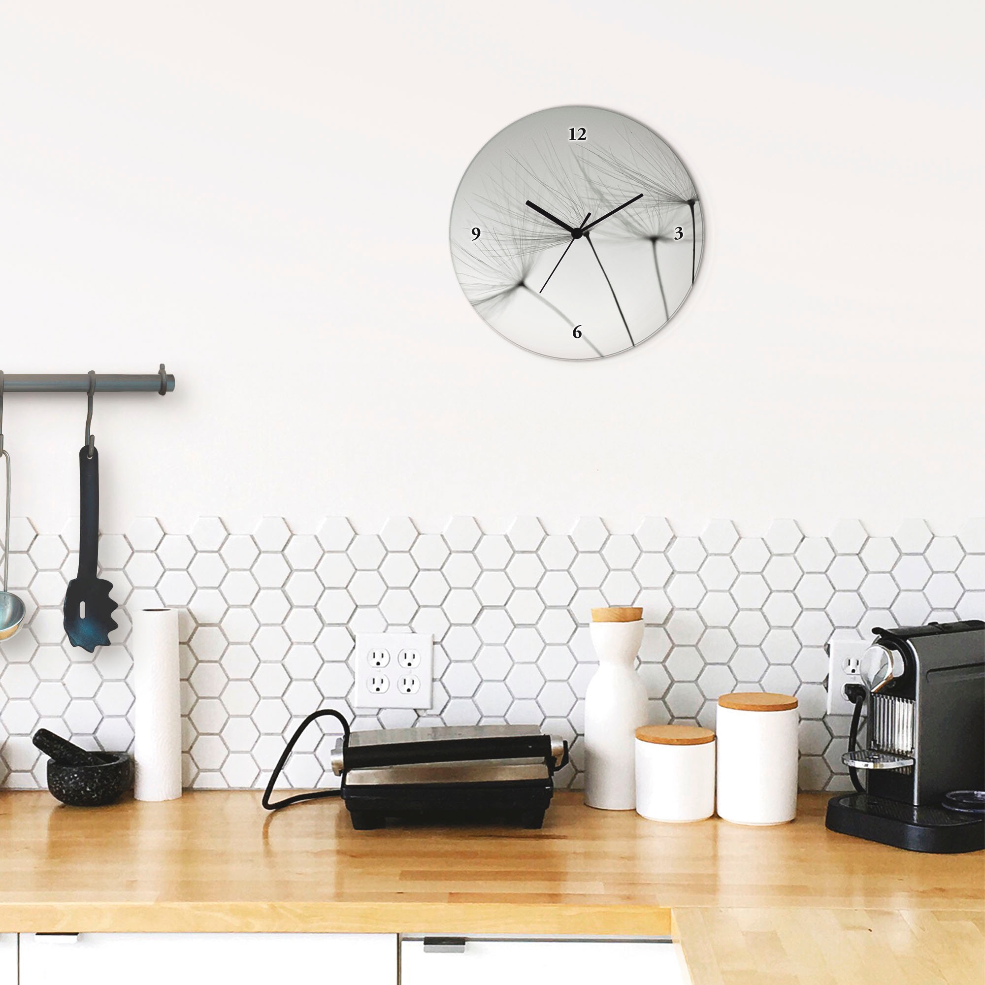 Artland Horloge murale »Pusteblumen-Samen« wahlweise mit Quarz- oder Funkuhrwerk, lautlos ohne Tickgeräusche