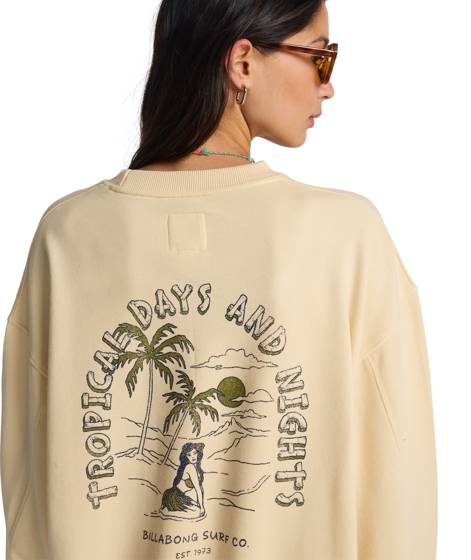 Billabong Sweatshirt »ALL THE DAYS KENDALL«, sportlicher Stil, Drucke vorn und hinten, hoher Baumwollanteil
