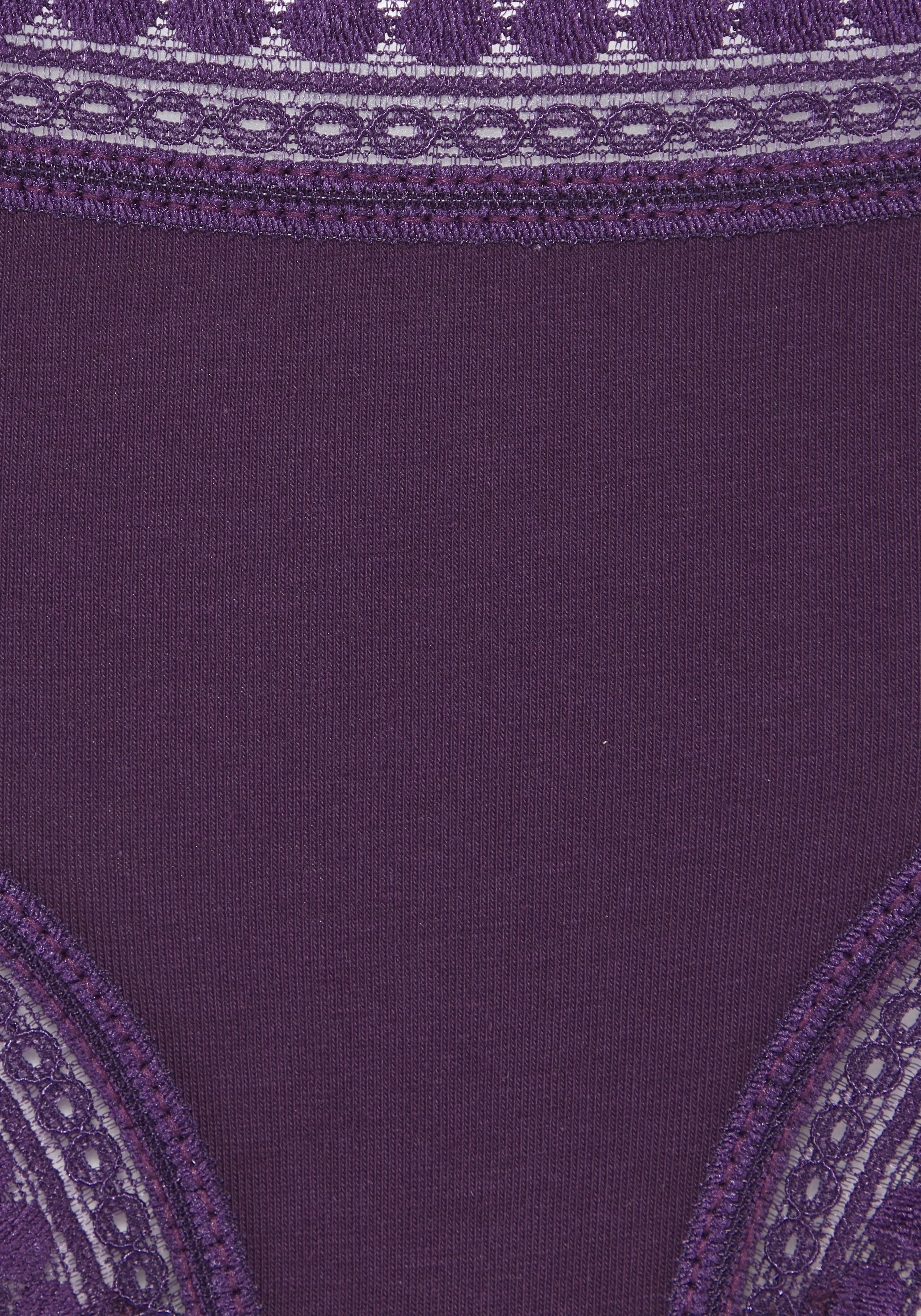 LASCANA Brasilslip 3er-Set,  aus elastischer Baumwolle mit weicher Spitze