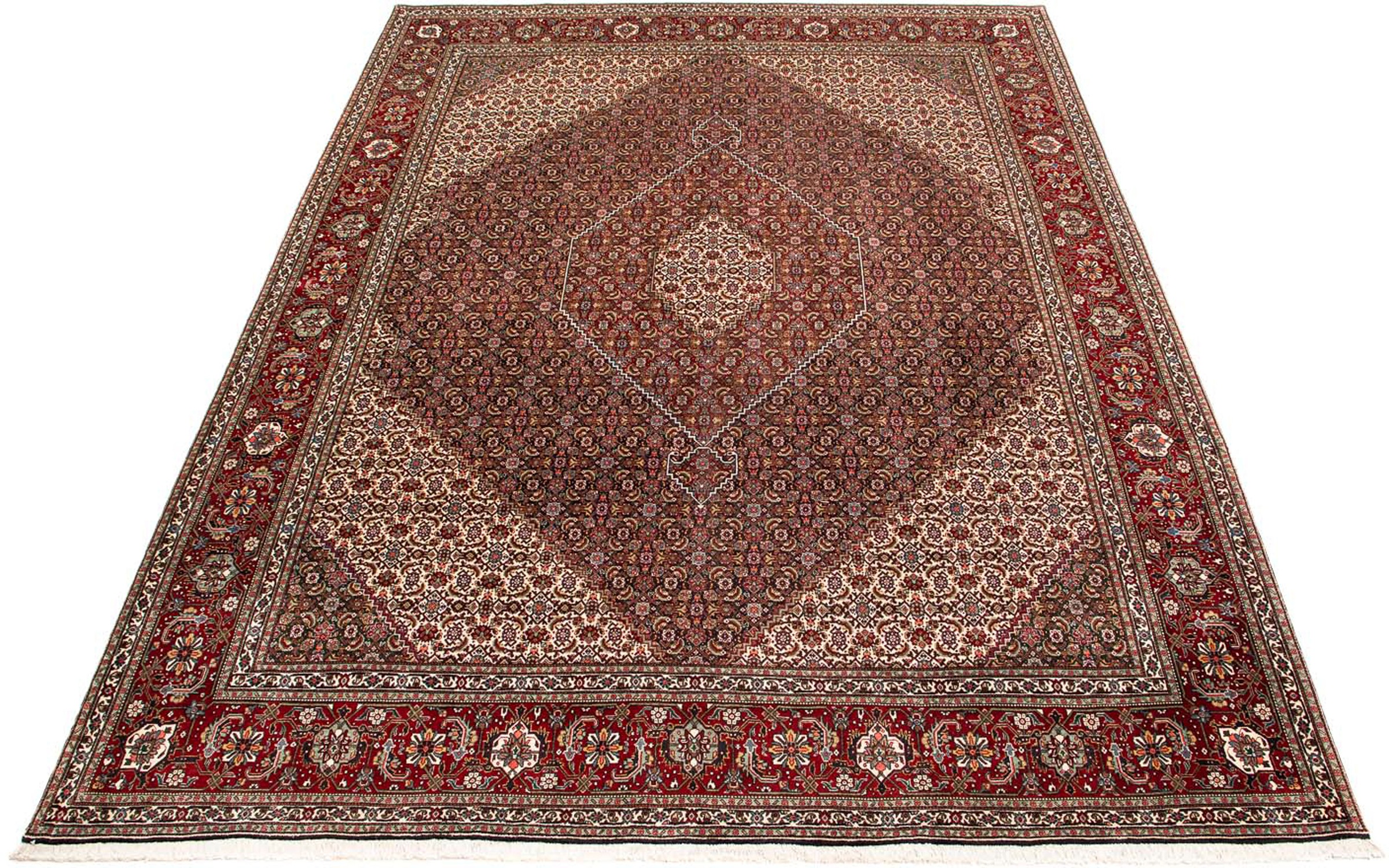 Image of morgenland Orientteppich »Perser - Täbriz - 391 x 302 cm - mehrfarbig«, rechteckig, 10 mm Höhe, Wohnzimmer, Handgeknüpft, Einzelstück mit Zertifikat bei Ackermann Versand Schweiz