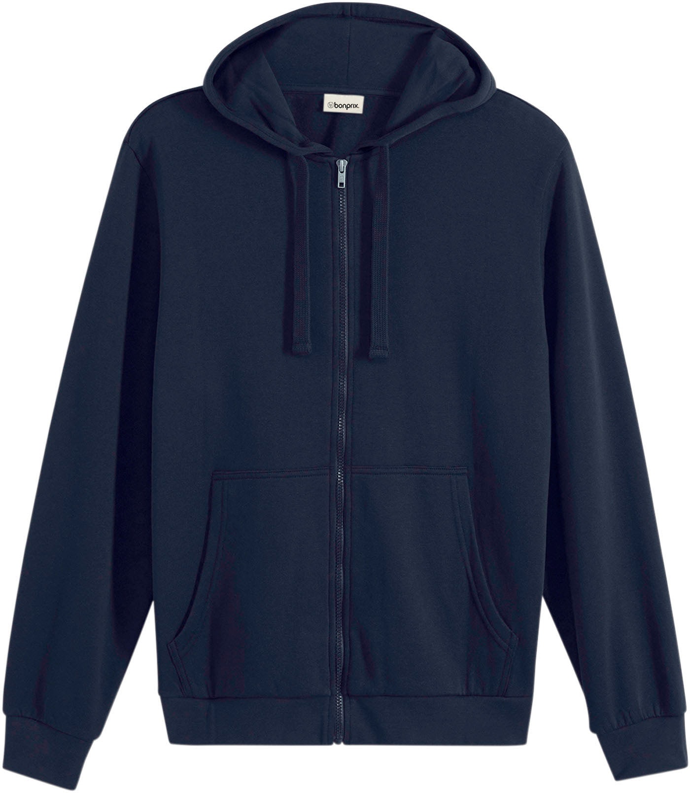 bonprix Sweat à capuche »Kapuzen-Sweatjacke mit Reissverschluss« mit Kapuze, mit Reissverschluss, mit Kängurutaschen, Regular Fit