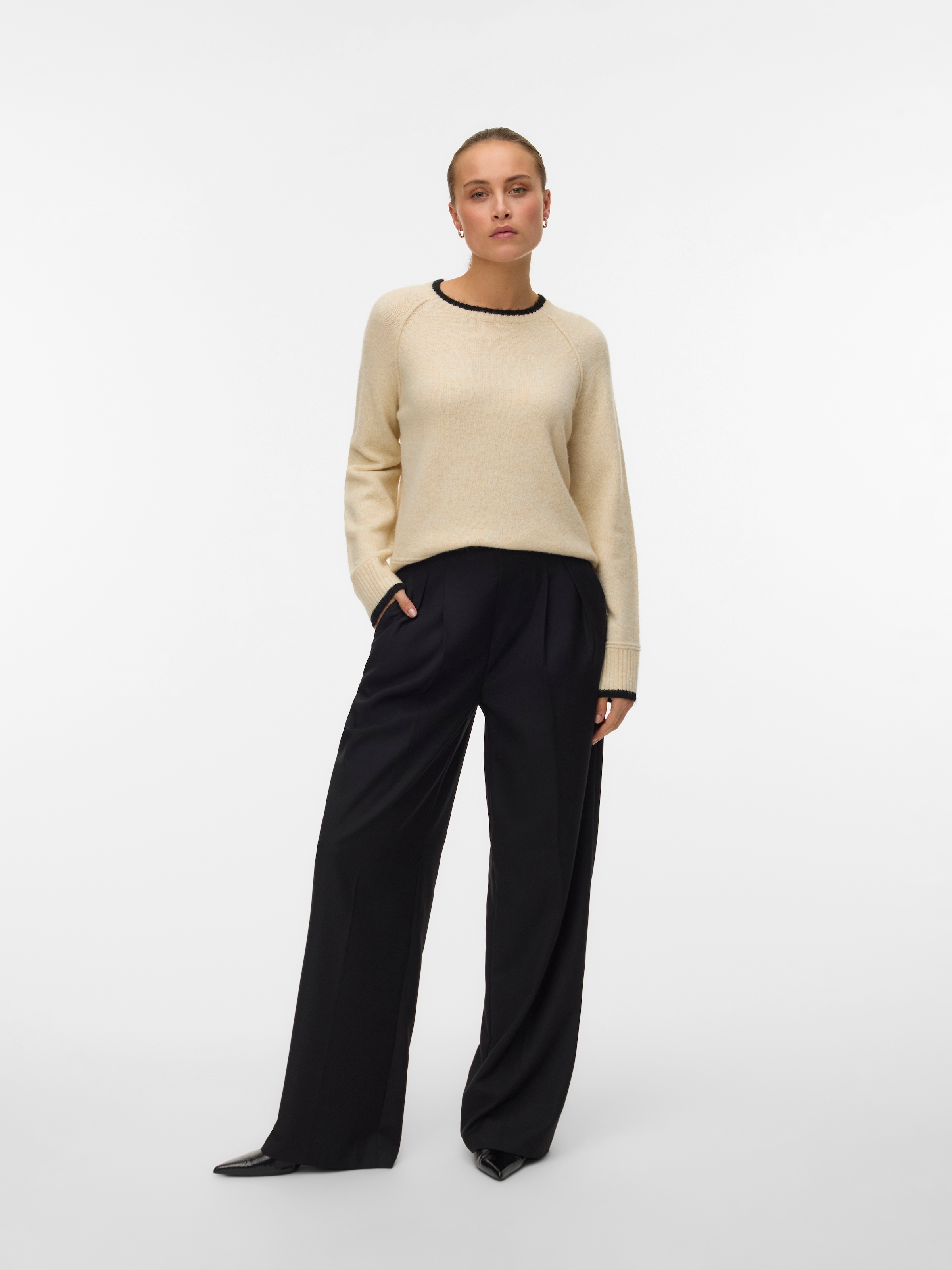 Vero Moda Pull en tricot »VMAQUARIUS LS O-NECK RAGLAN PULLOVER BF«