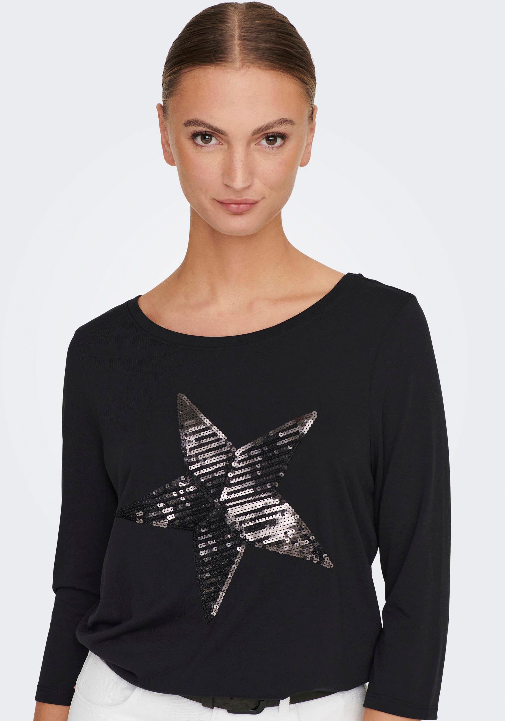 Image of Only 3/4-Arm-Shirt »ONLLILLIAN 3/4 STAR TOP CS JRS« bei Ackermann Versand Schweiz