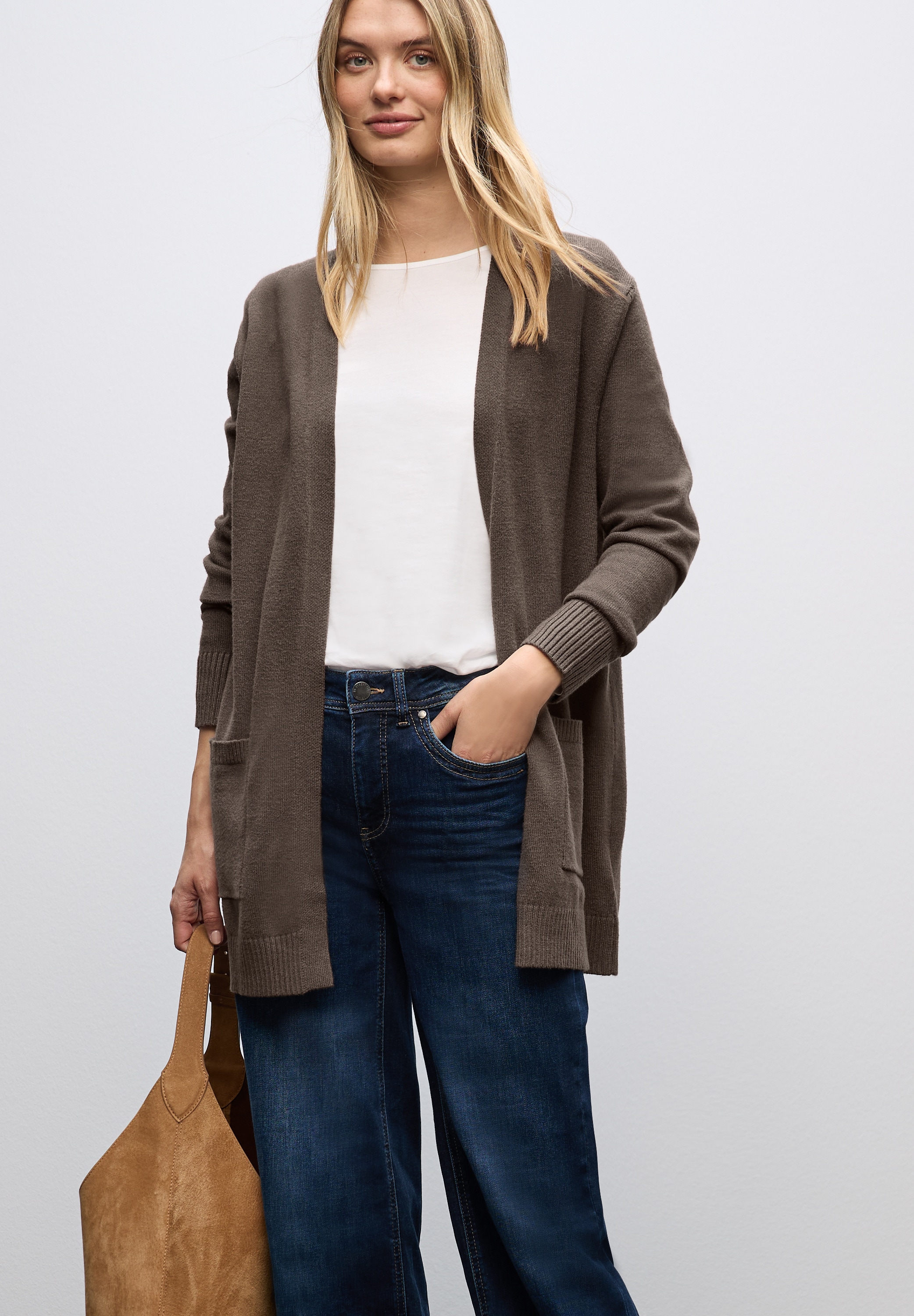 STREET ONE Cardigan sans fermeture, ouvert