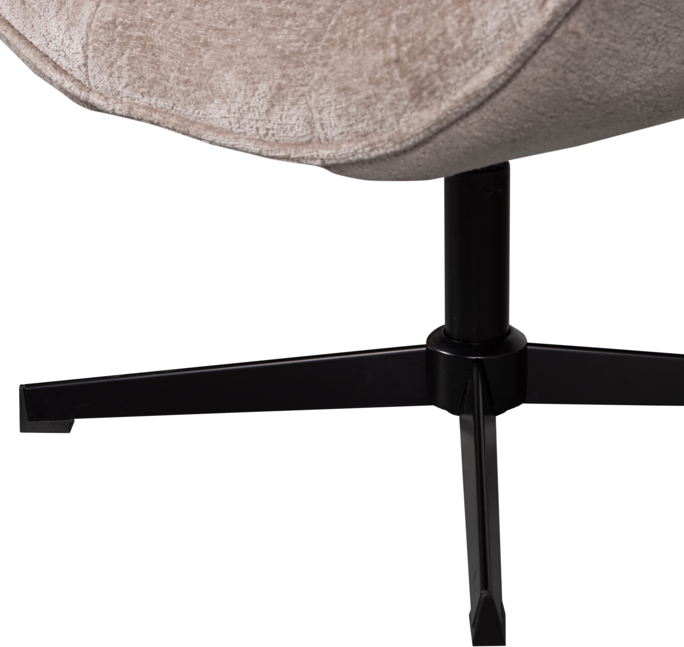 WOOOD Fauteuil pivotant »Wibo Chenille-Bezug mit Drehmechanismus, H 94 x B 71 x T 83 cm« capacité de charge 100 kg, structure métallique, résistance maximale à l'usure
