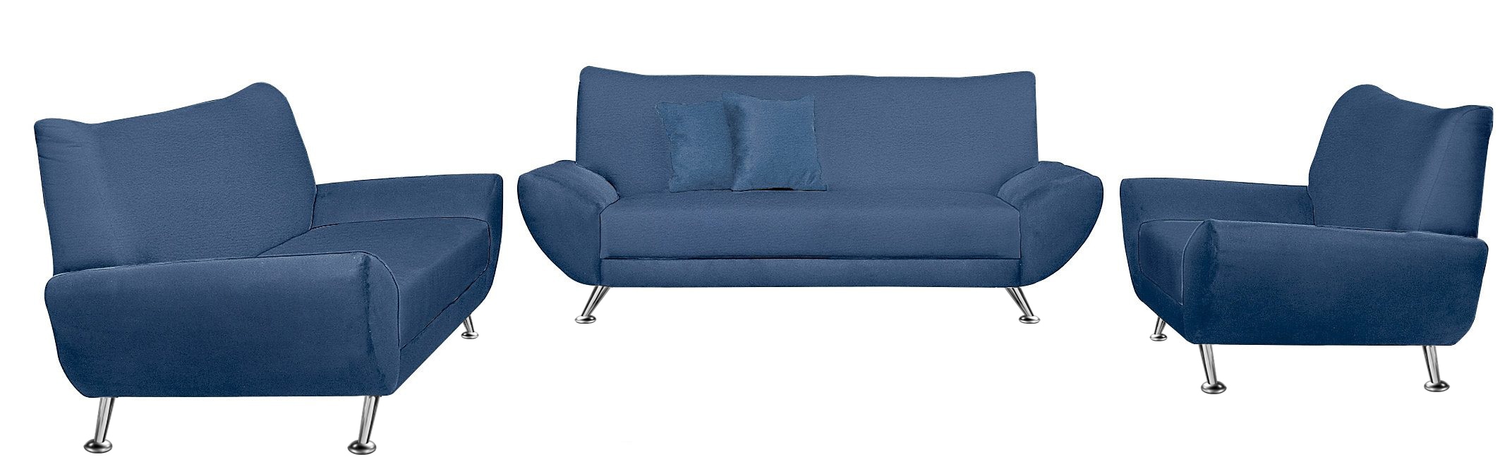 Home affaire Ensemble rembourré »Saltare elegant & komfortabel, , 3-2-1, bequem, Designfuss« 3 cuis tlg.