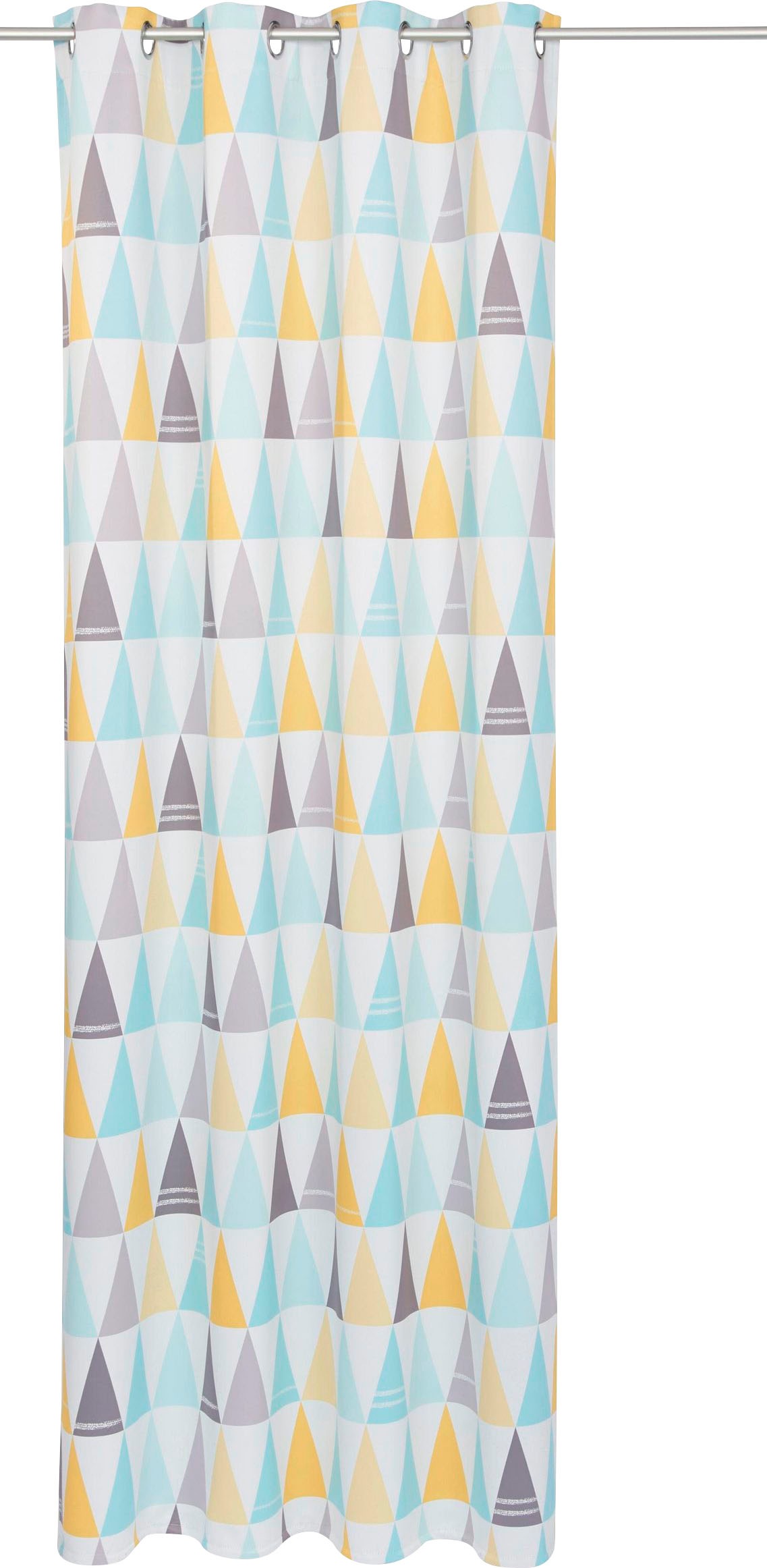 Image of Lüttenhütt Verdunkelungsvorhang »Dreieck«, (1 St.), einseitig mit Dreiecken bedruckte Kindergardine, blickdicht, verschiedene Grössen bei Ackermann Versand Schweiz