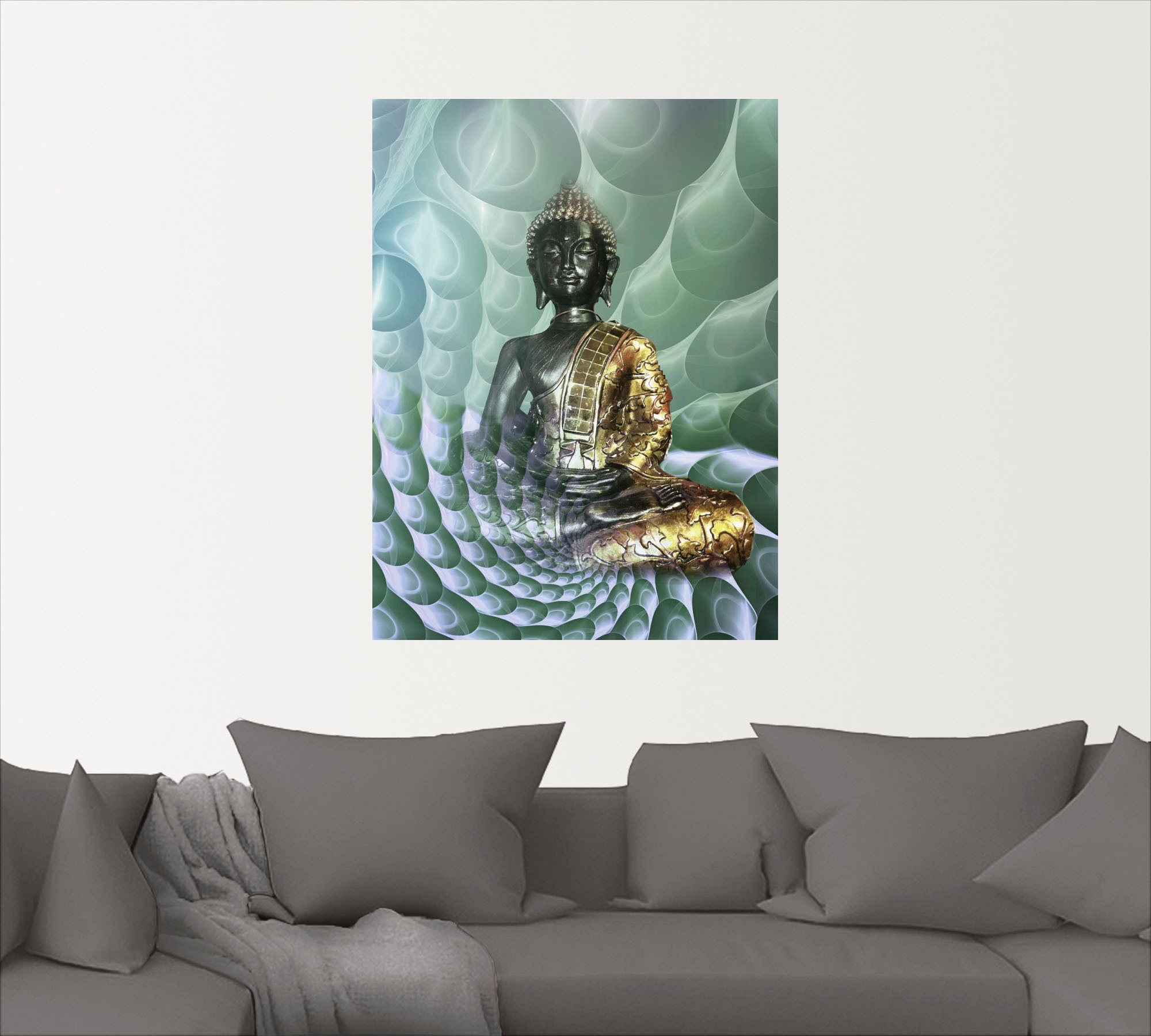 Artland Wandbild »Buddhas Traumwelt CB«, Religion, (1 St.), als Alubild, Outdoorbild, Leinwandbild, Poster, Wandaufkleber