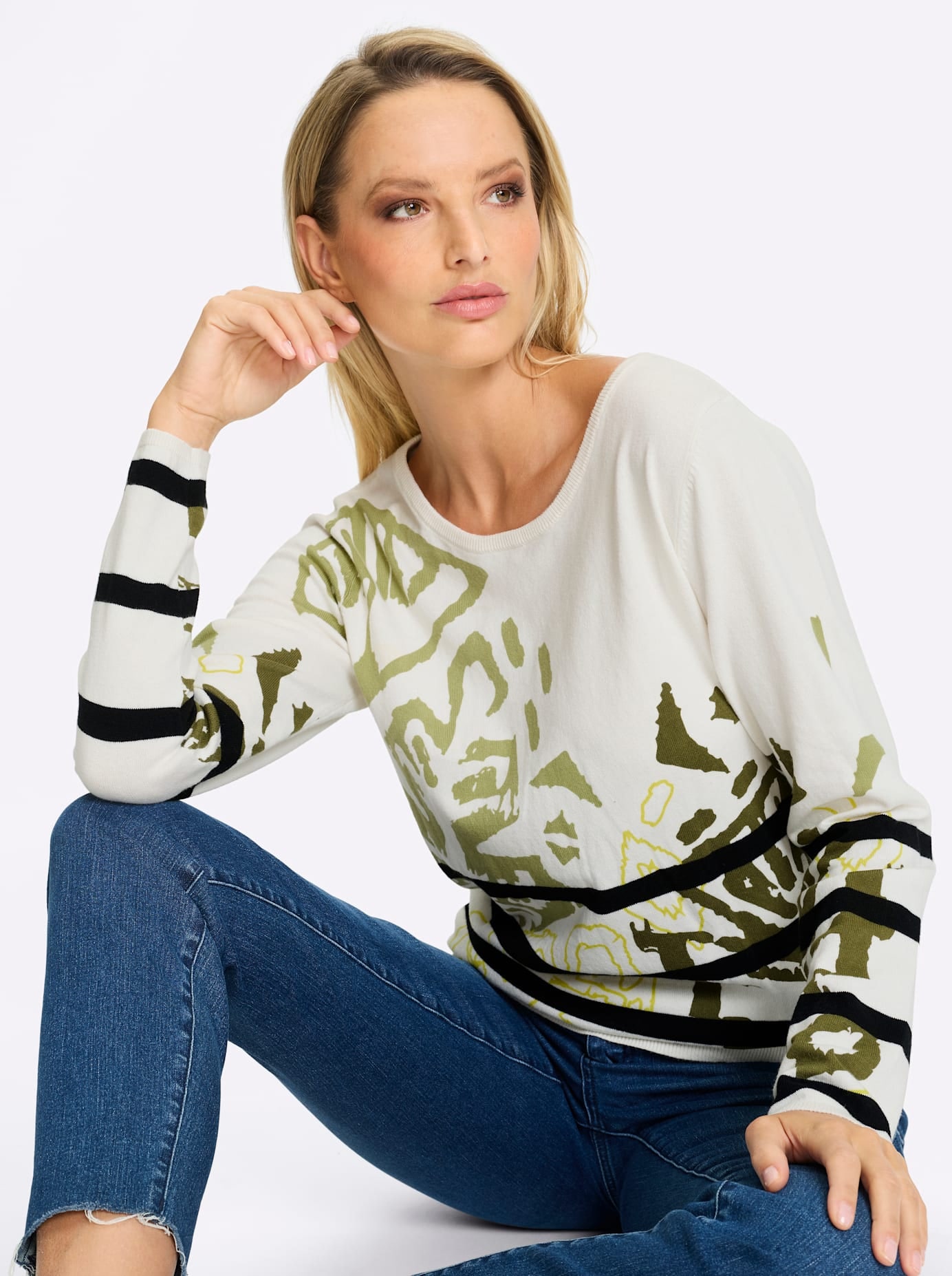 heine Pull en tricot »Druck-Pullover«