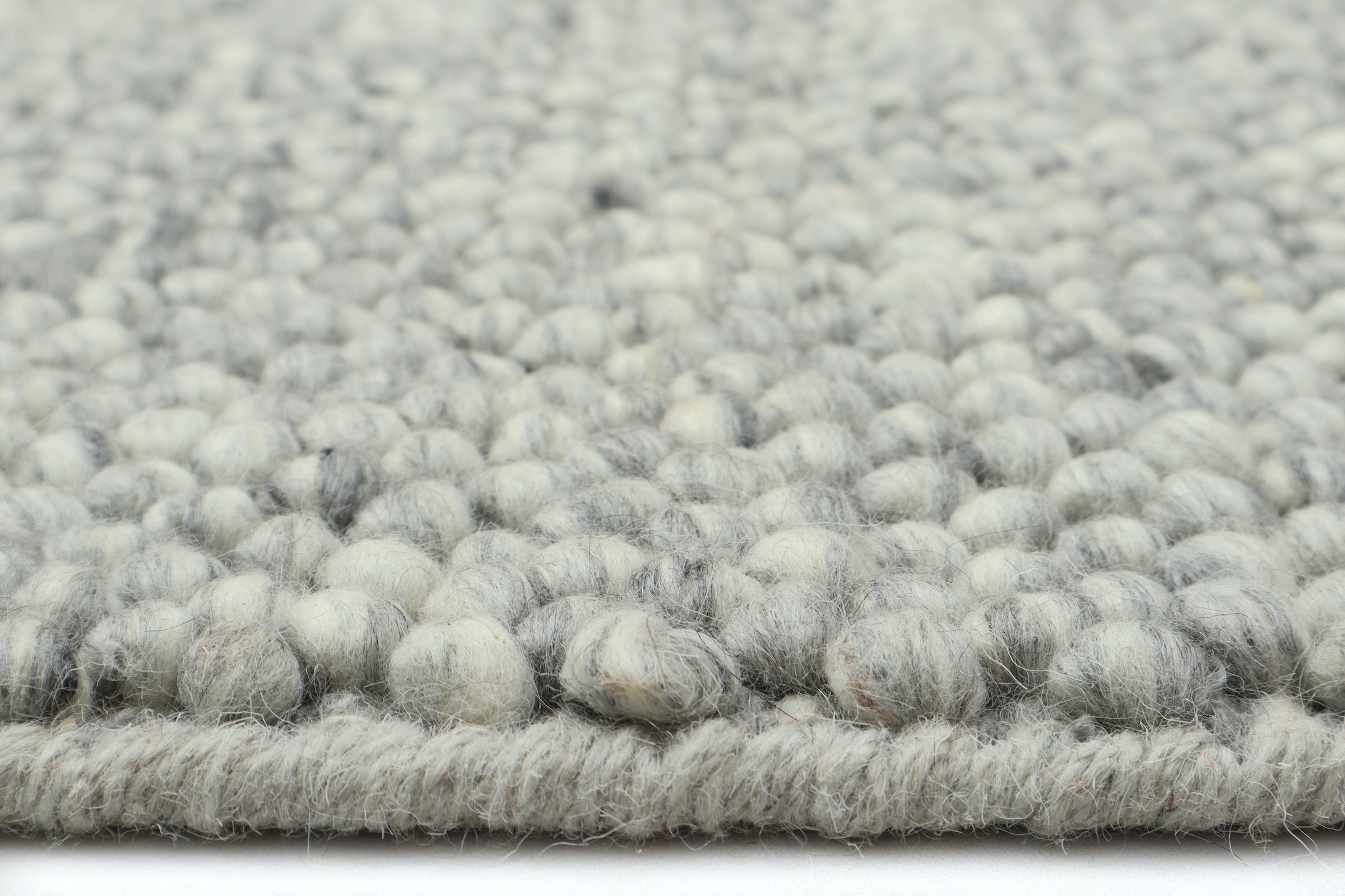 my home Läufer »Wolly, handgewebt, Handweb Teppich« rechteckig 14 mm Höhe Wolle, Brücke, Flur, Schlafzimmer, Wohnzimmer