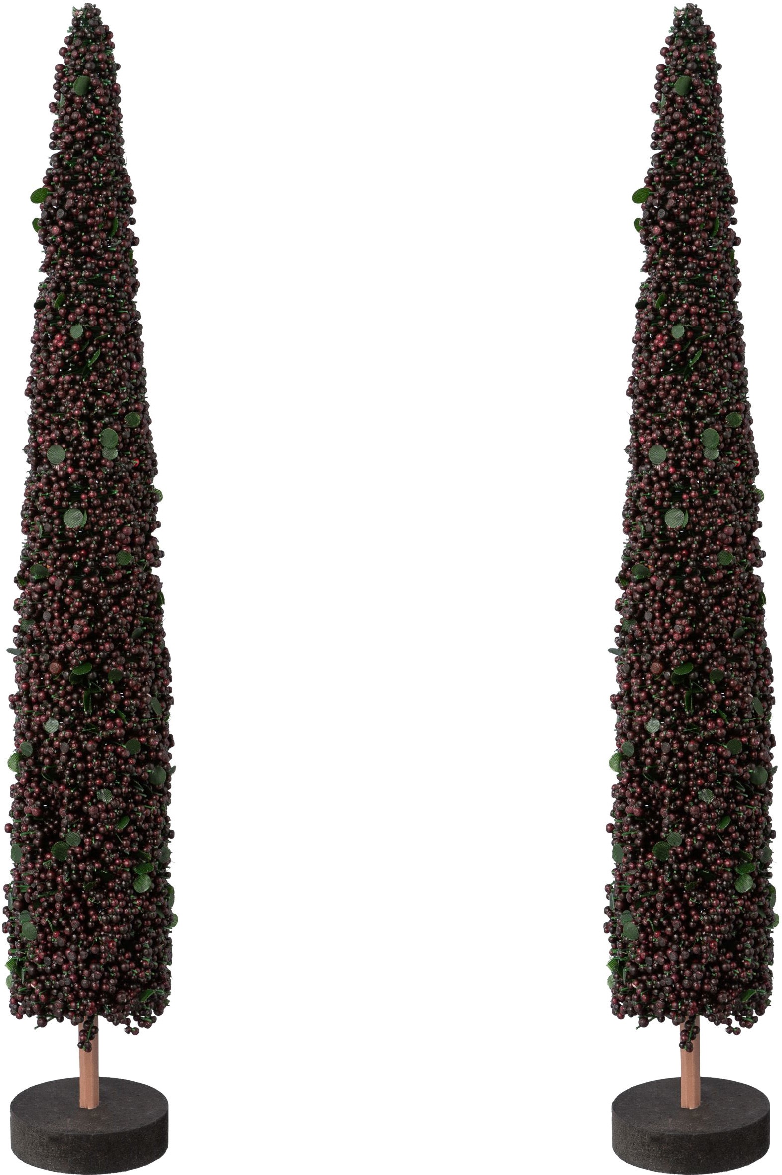 Image of Creativ deco Dekobaum "Weihnachtsdeko" auf hochwertiger Holzbase, mit Perlen verziert, Höhe 38 cm