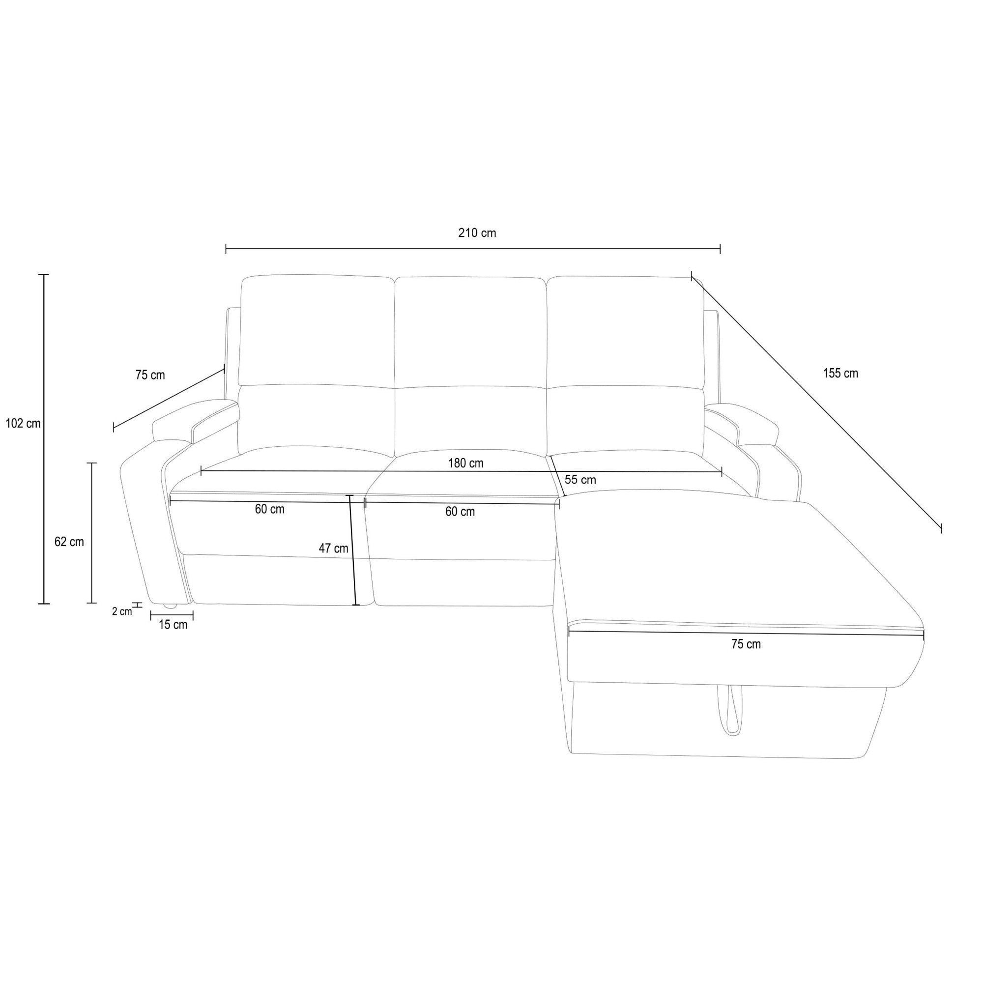 GOODproduct Ecksofa »NAPORI Microfaser, Multimediasofa, L-Form« man. oder elektr. Relaxfuntion, USB-A bei elektr. Variante, Staukasten