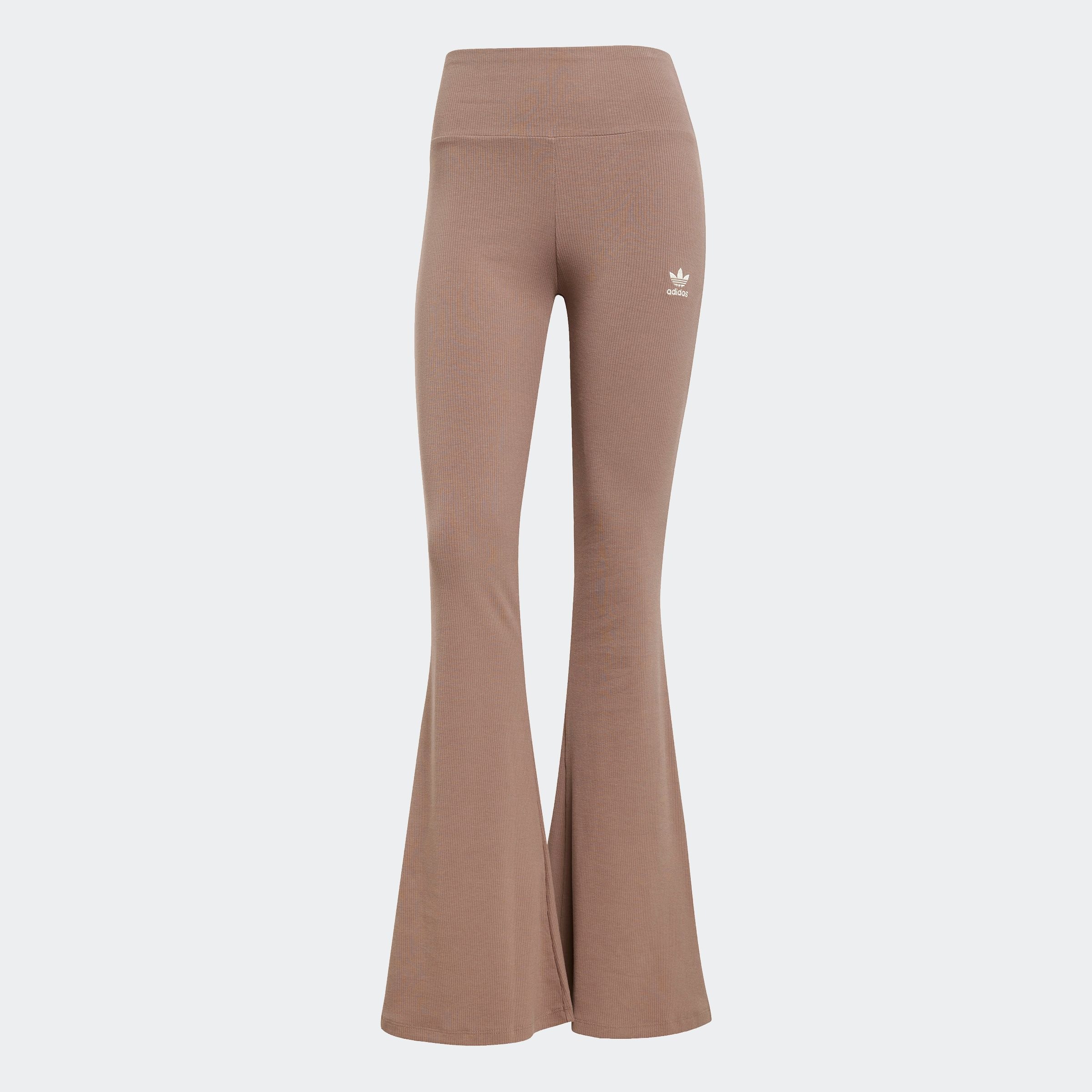 adidas Originals Leggings »ESS FL LEGGINGS«, (1 tlg.), stylishe Leggings mit ausgestelltem Beim und Ripp Optik