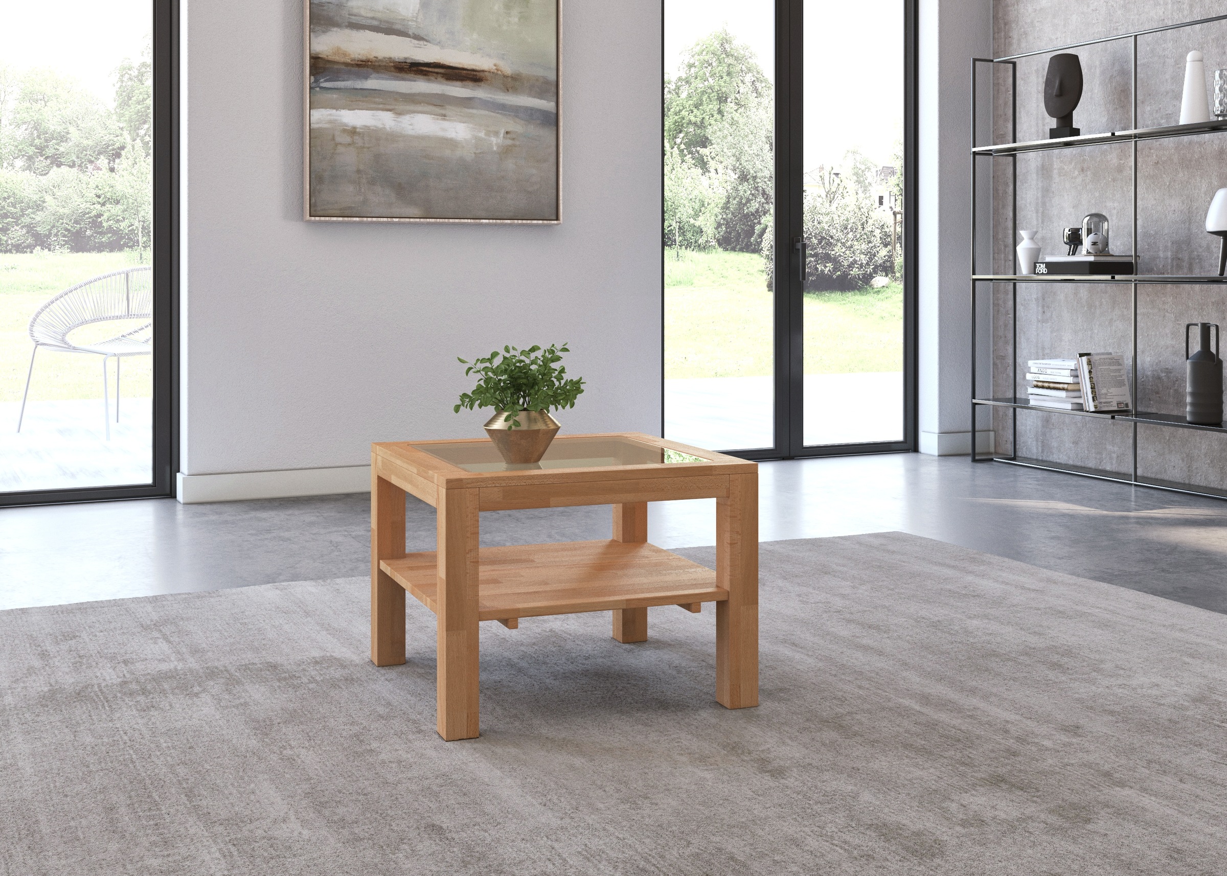 Image of Woltra Couchtisch »Bergen«, mit Glaseinsatz bei Ackermann Versand Schweiz