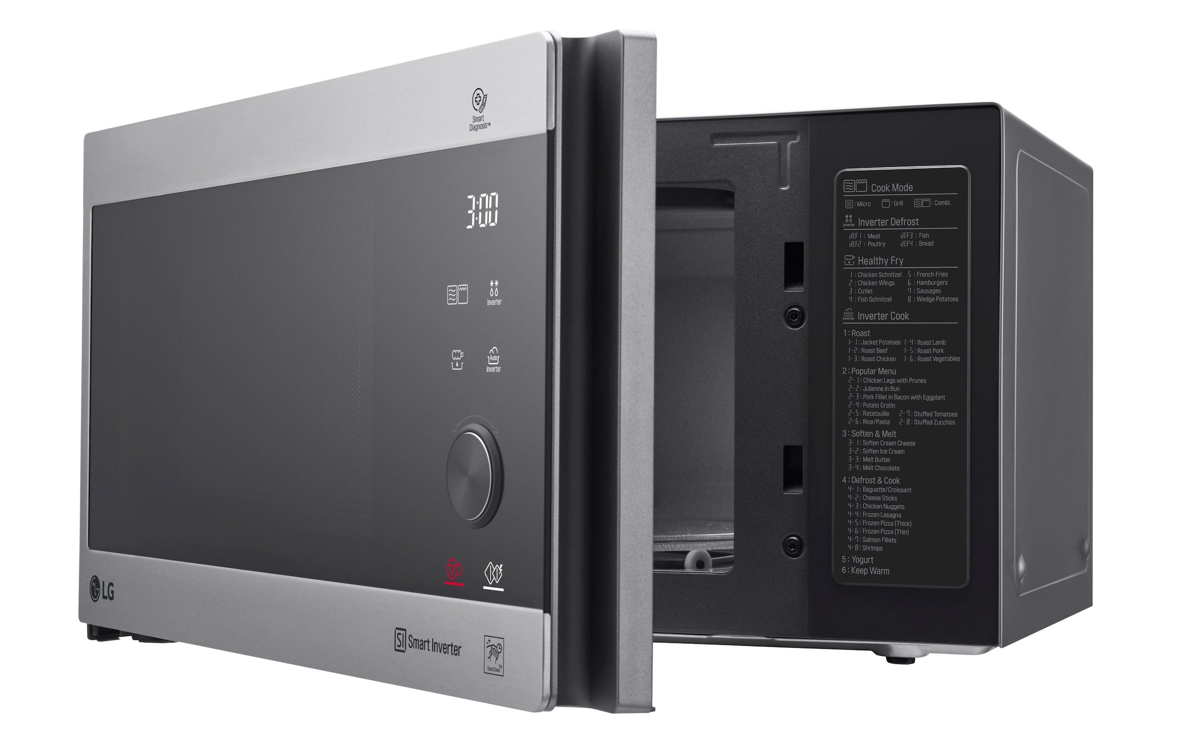 LG Mikrowelle »NeoChef MH6565CPS, Silberfarben«, 1000 W